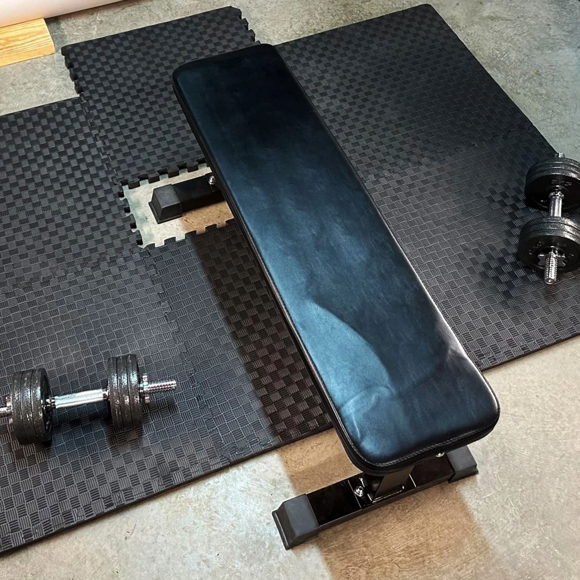 BalanceFrom Fitness 144 Square Foot EVA Foam Exercise Mat Tiles, Black (2 Pack) - Image 8