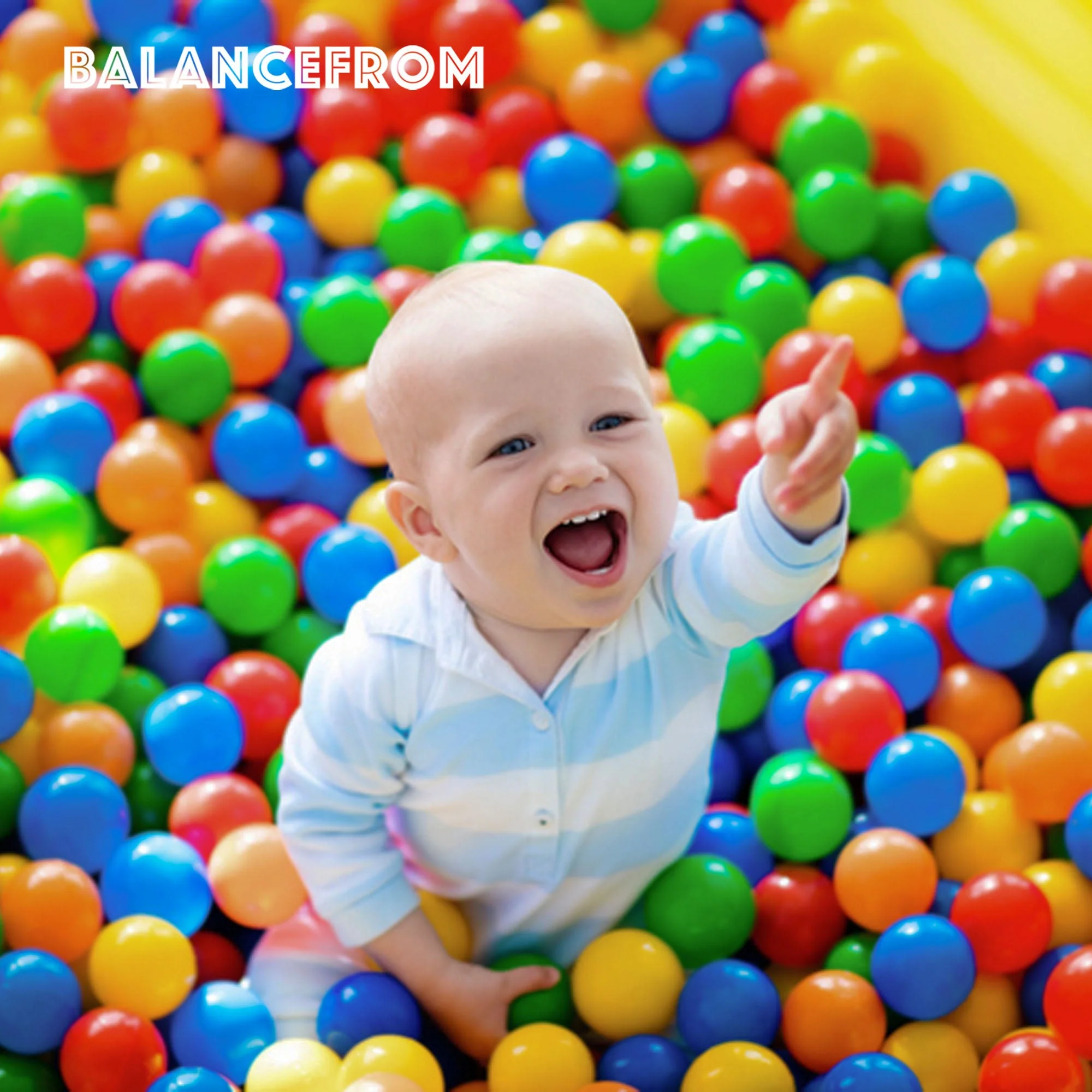BalanceFrom Fitness 2.3" Play Pit Balls with Storage Bag, Multicolor (3 Pack) - Image 4