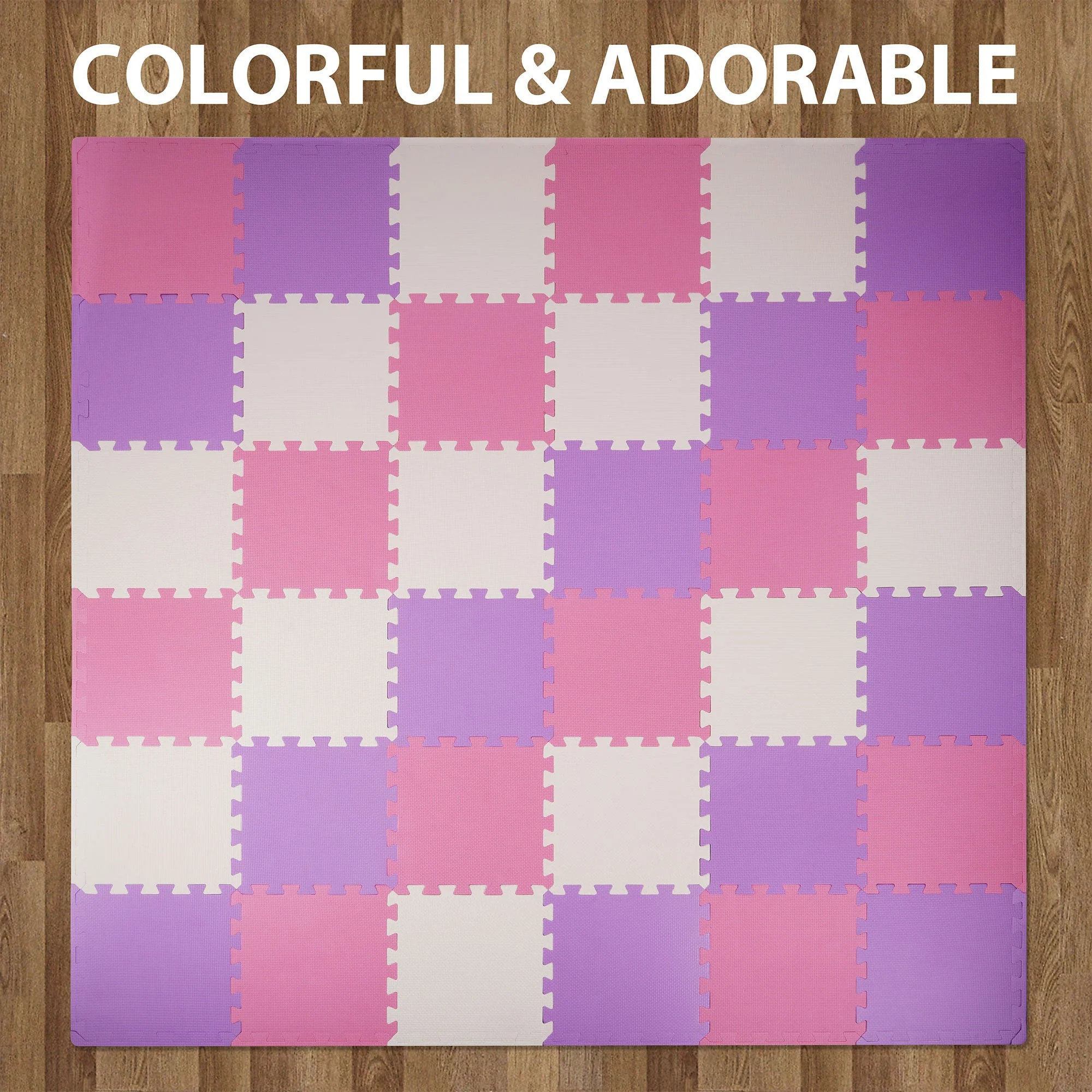 BalanceFrom Fitness 36 Tile Thick Interlocking Puzzle Foam Exercise Play Mat - Image 7