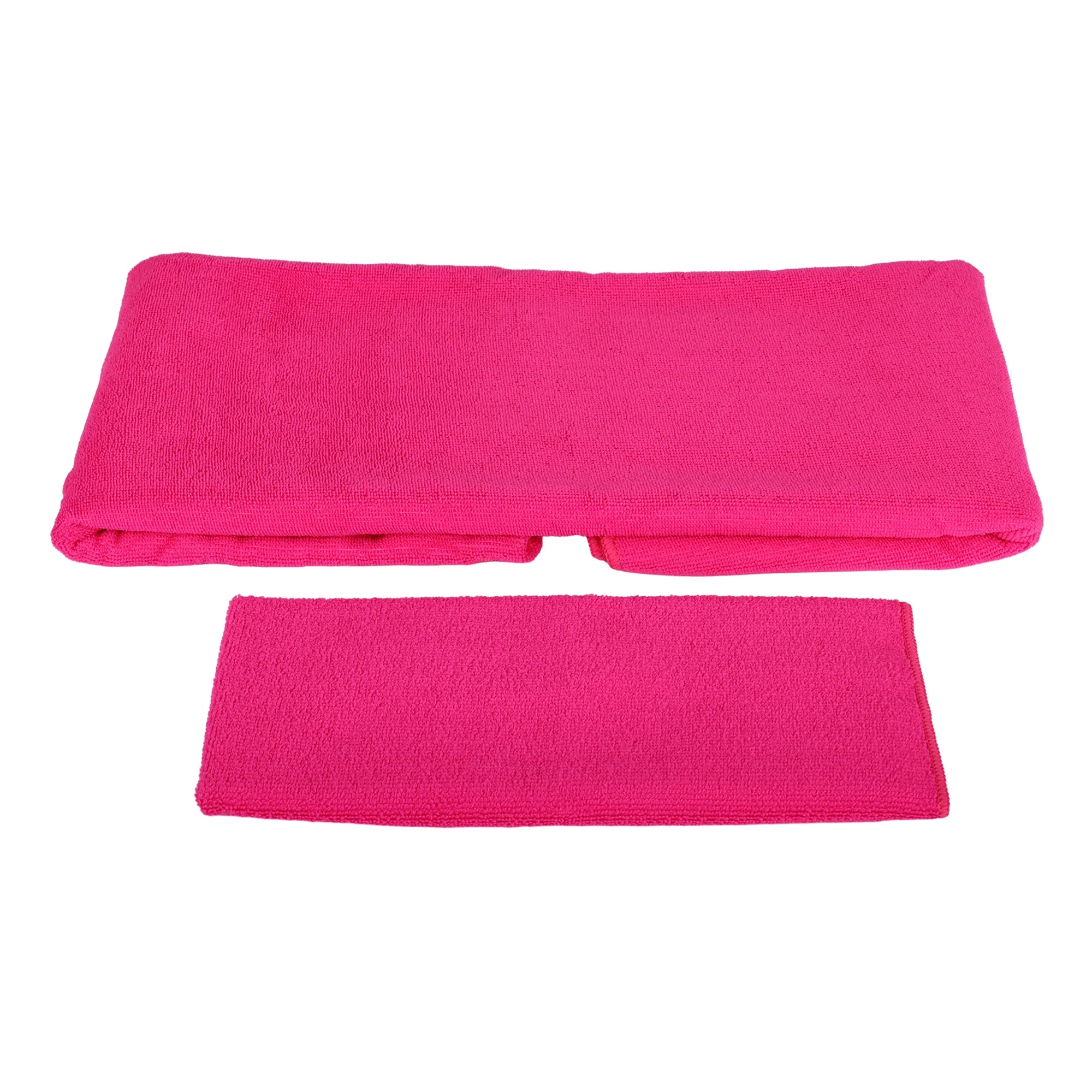 BalanceFrom Fitness 7 Piece Yoga Set with Mat, Stretch Strap, & Knee Pad, Pink - Image 8