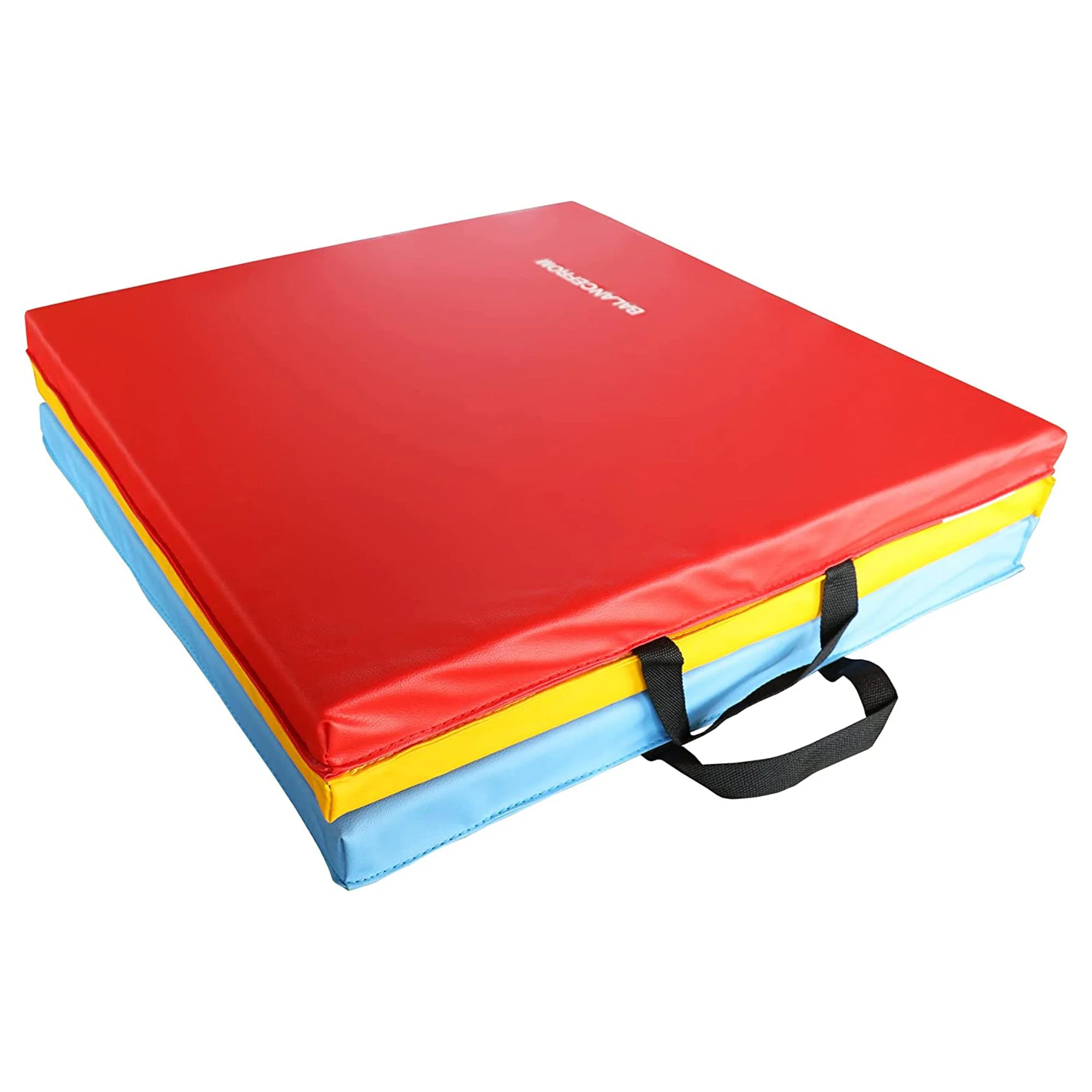 BalanceFrom Fitness GoGym 1.5" Thick Folding 3 Panel Gym Fitness Mat, Multicolor - Image 8