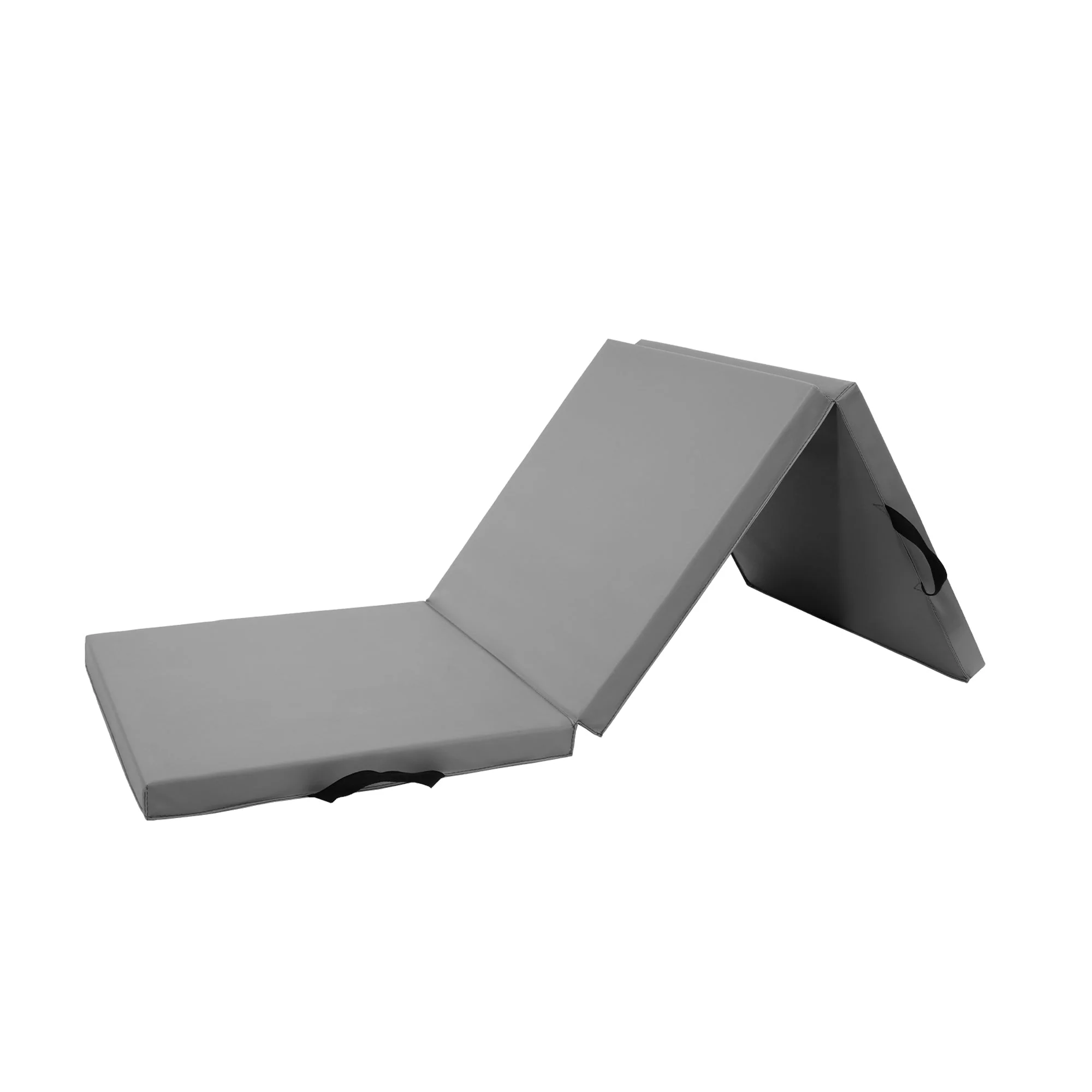 BalanceFrom Fitness GoGym 6x2ft Folding 3 Panel Exercise Mat with Handles, Gray - Image 7
