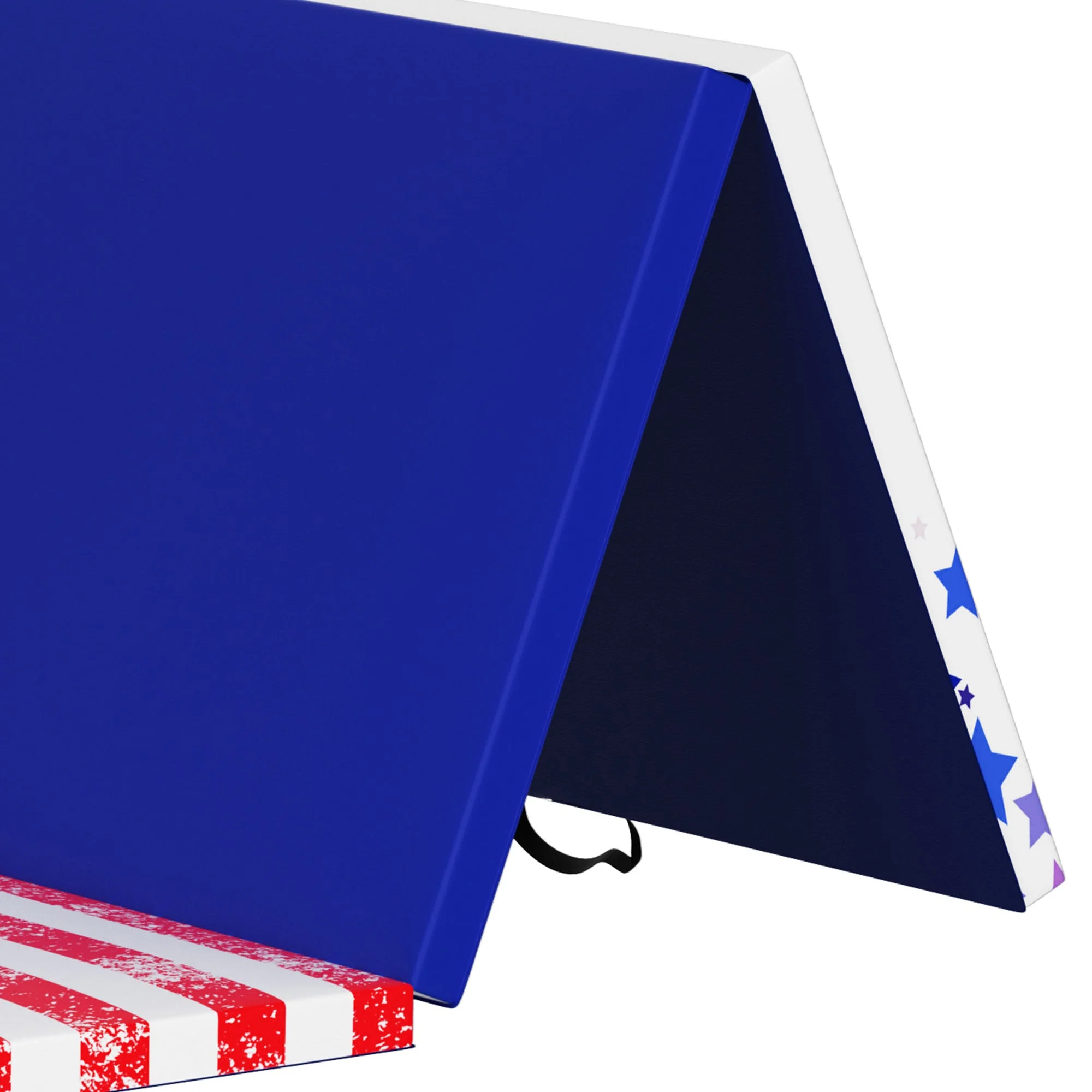 BalanceFrom Fitness Gymnastics Mat w/Sectional Floor Balance Beam,Red/White/Blue - Image 12