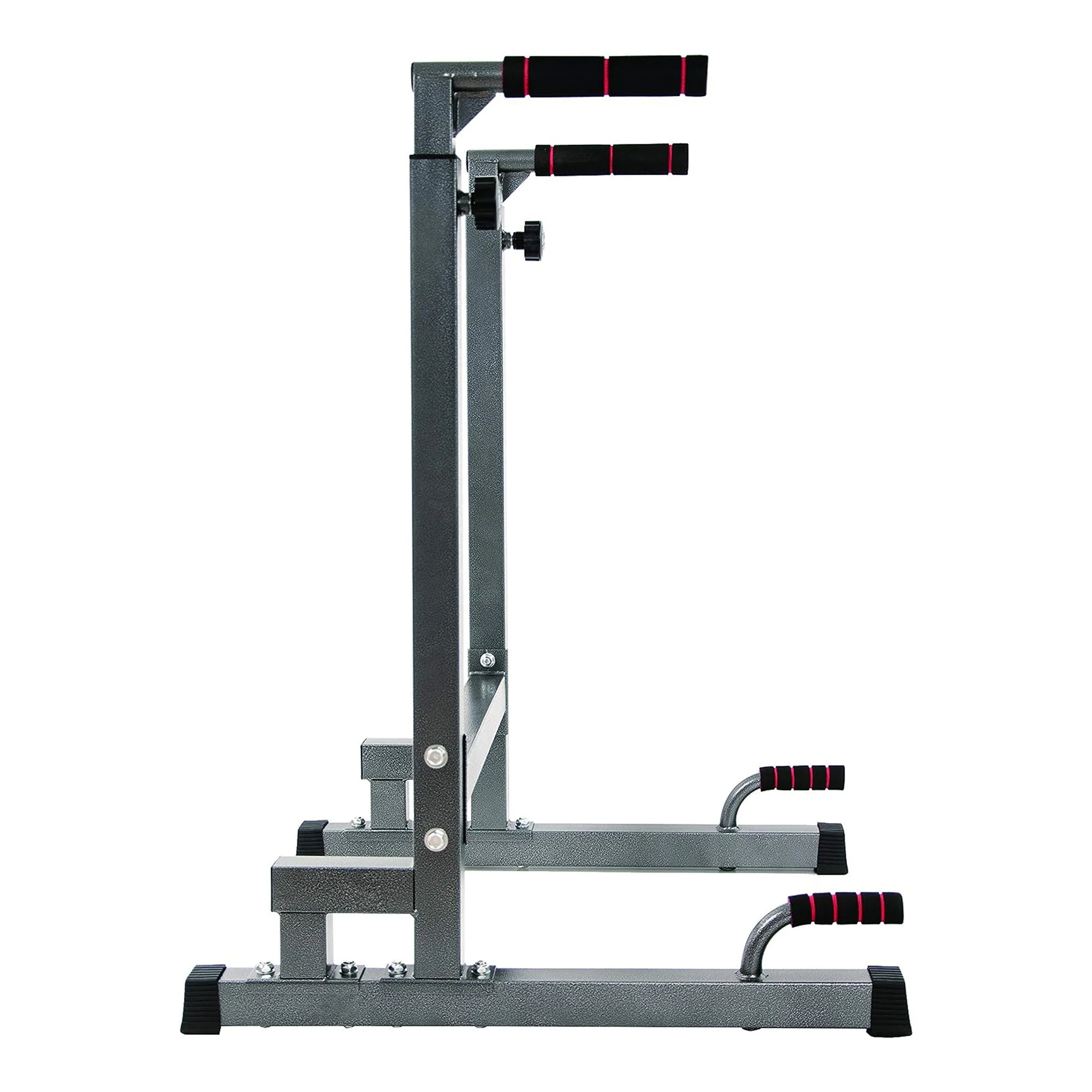 BalanceFrom Multi Function Home Gym Exercise Dip Stand, 500lb Capacity, Gray - Image 9