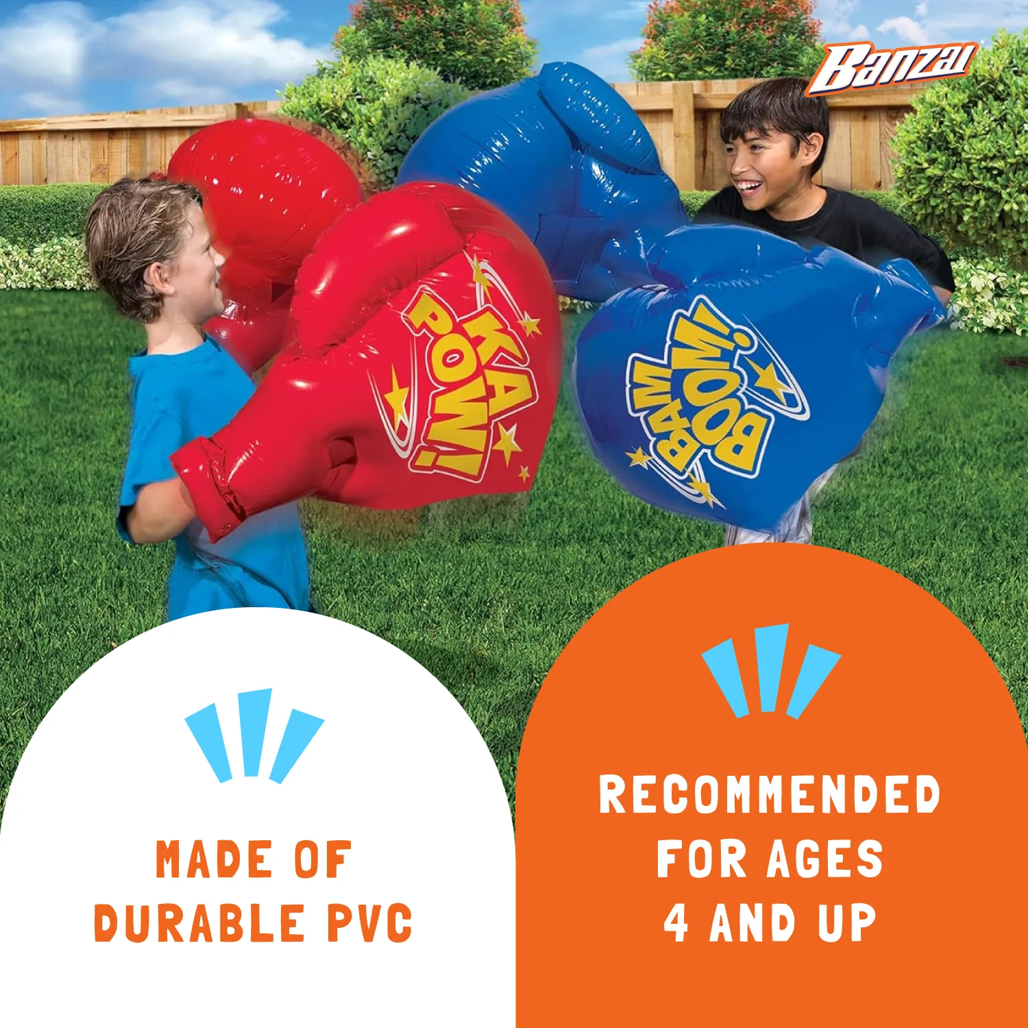 Banzai Battle Bop Combo Pack w/ Inflatable Gloves & Body Bumpers, 2 Pairs Each - Image 4