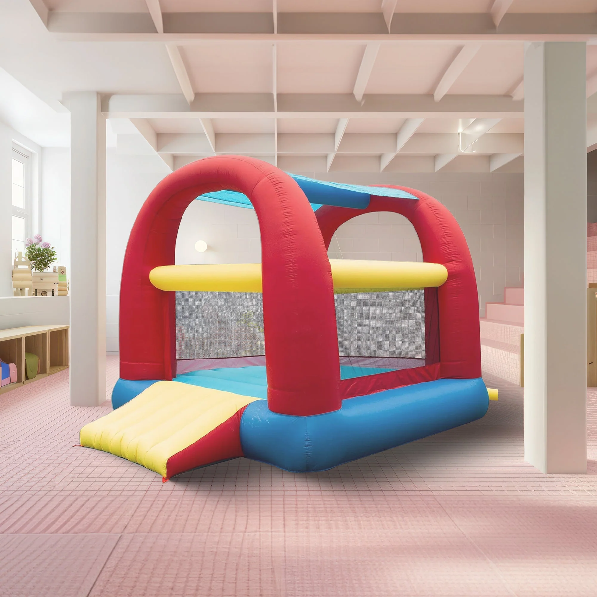 Banzai Cool Canopy Bouncer Outdoor Inflatable Slide/Shaded Backyard Bounce House - Image 6