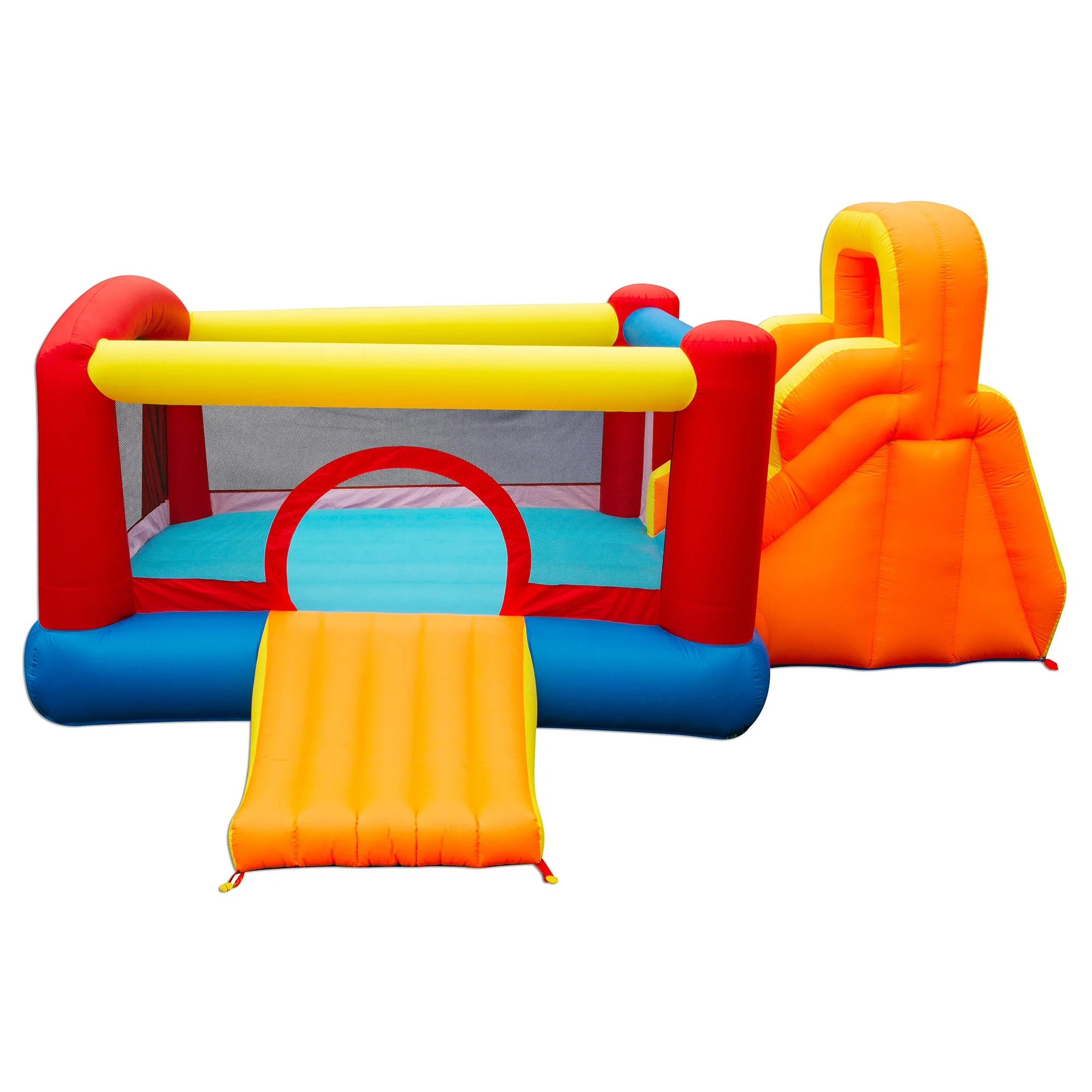 Banzai Double Slide Bouncer Outdoor Inflatable Bounce House & Climbing Wall - Image 6