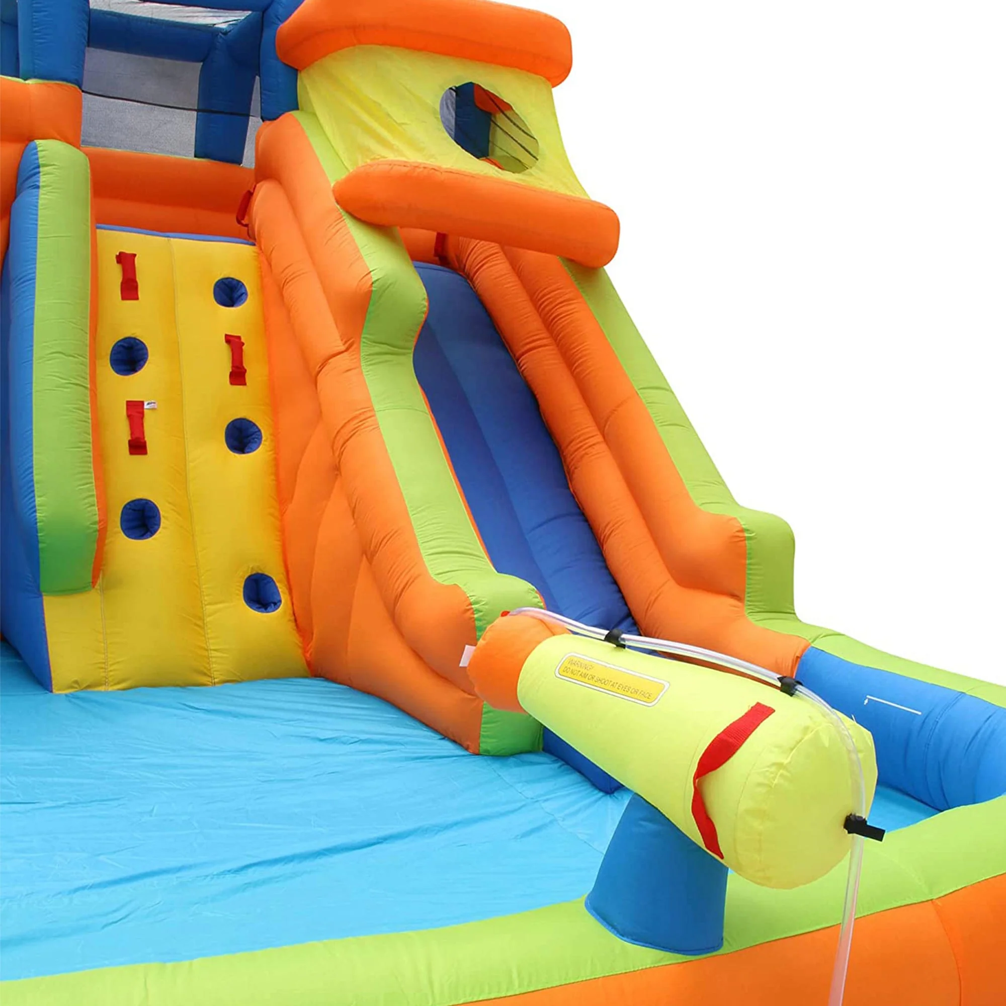 Banzai Drop Zone Outdoor Inflatable Backyard Water Splash Park Activity Center - Image 5