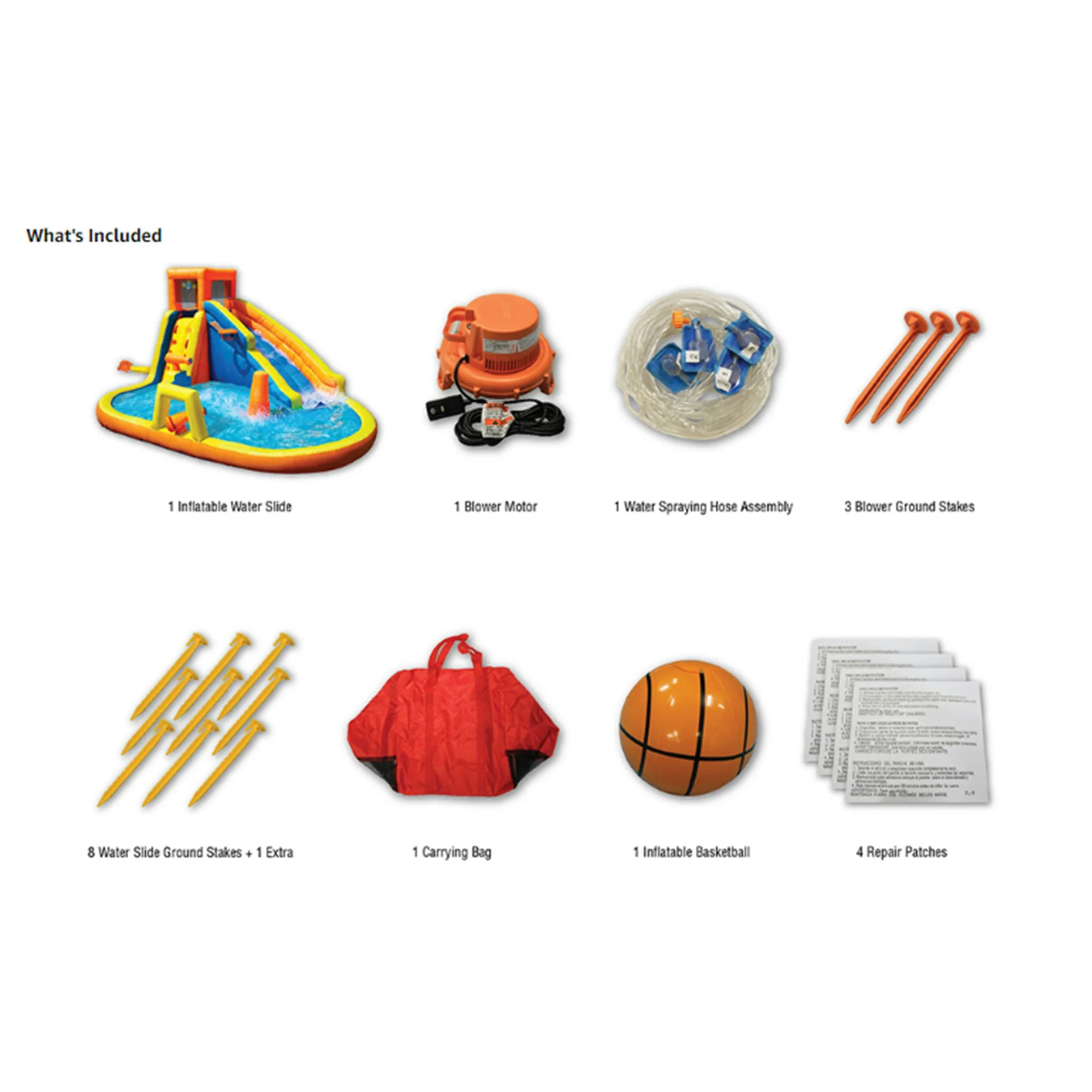 Banzai Inflatable Battle Blast Adventure Activity Water Park & 3 Water Cannons - Image 11