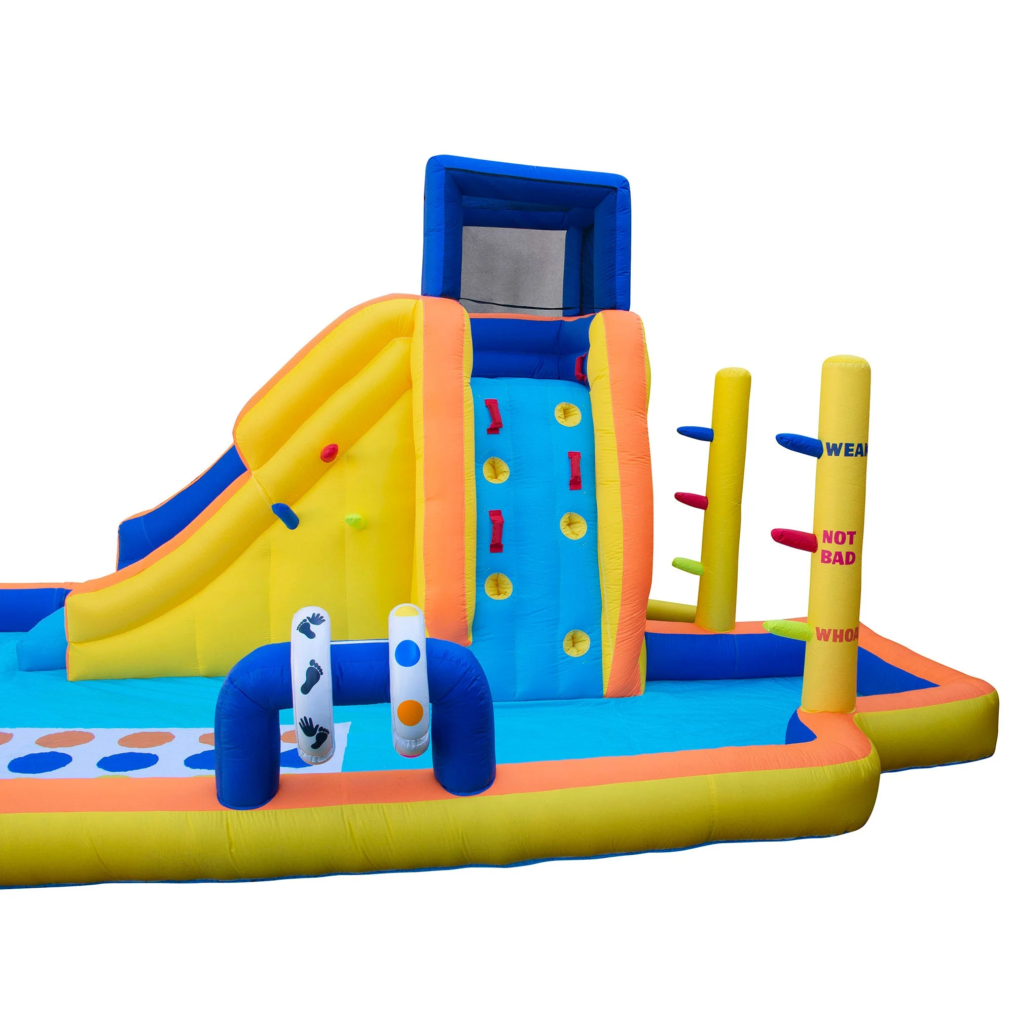 Banzai Inflatable Bounce House Water Game Park with Twister, Limbo, & Ring Toss - Image 8