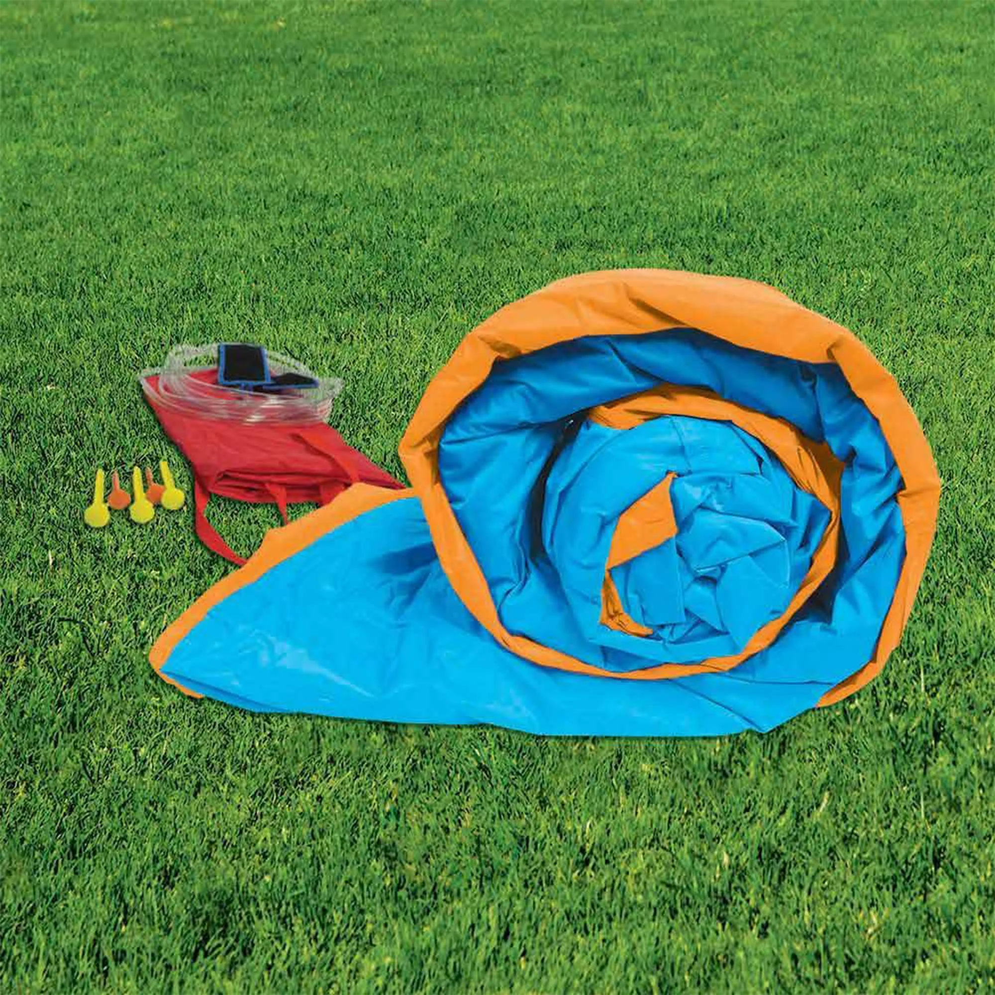 Banzai Pipeline Twist Kids Inflatable Outdoor Water Pool Aqua Park and Slides - Image 3
