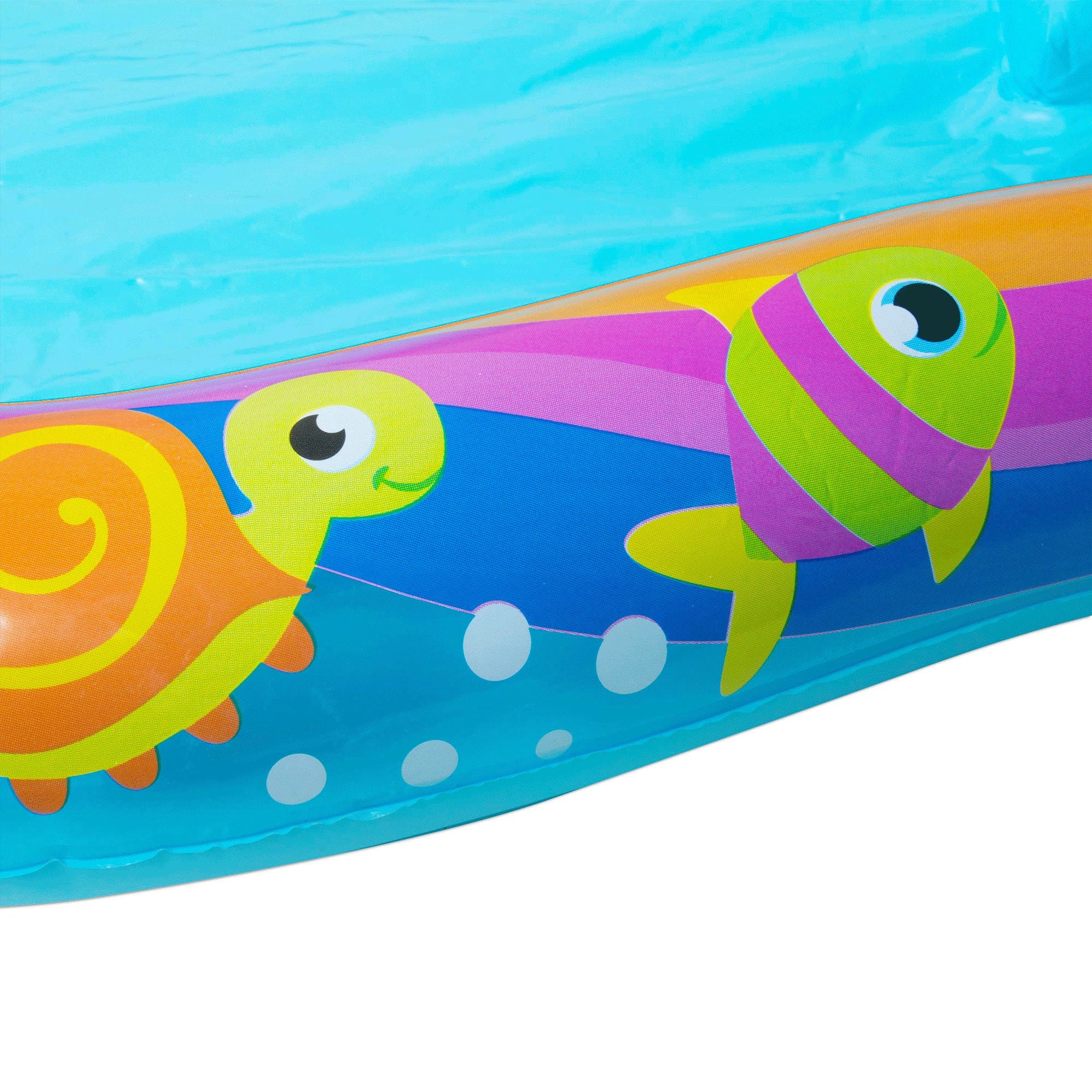 Banzai Shade N Slide Turtle Inflatable Outdoor Kiddie Splash Pool with Sprinkler - Image 8