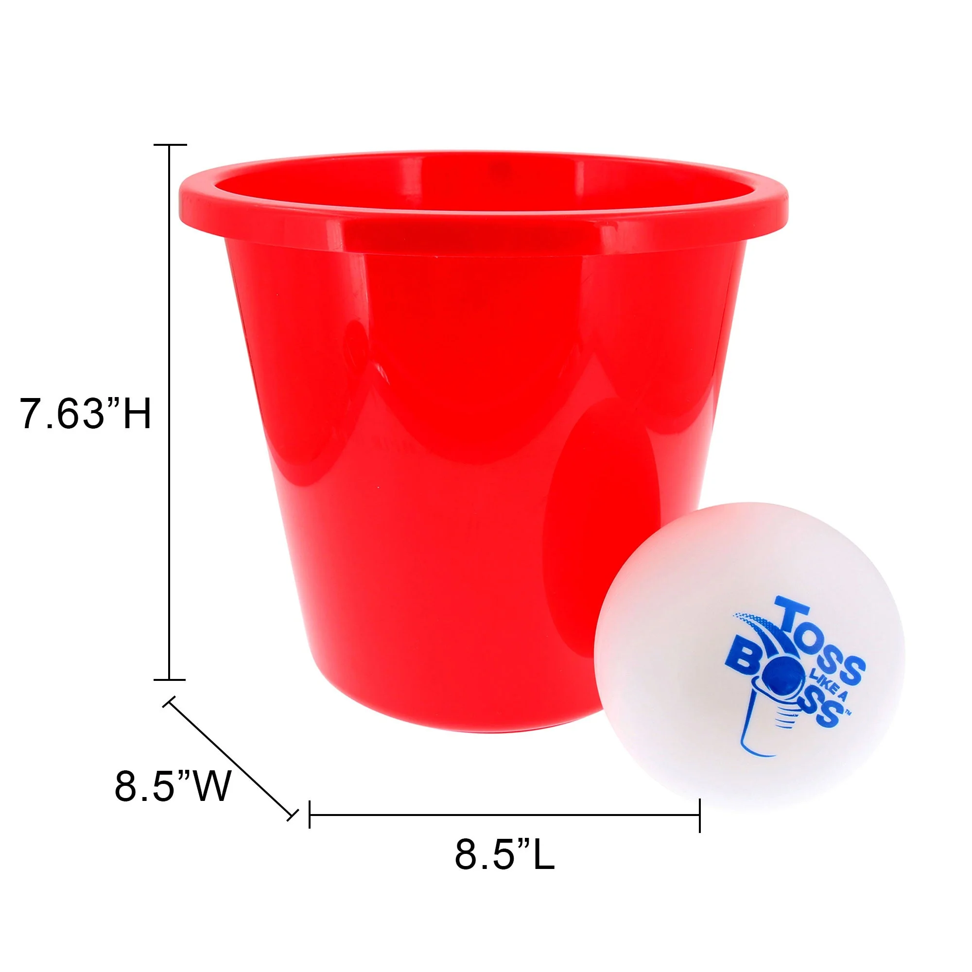 Banzai Toss Like A Boss Outdoor Giant Pong Lawn Game with Drawstring Carry Bag - Image 3