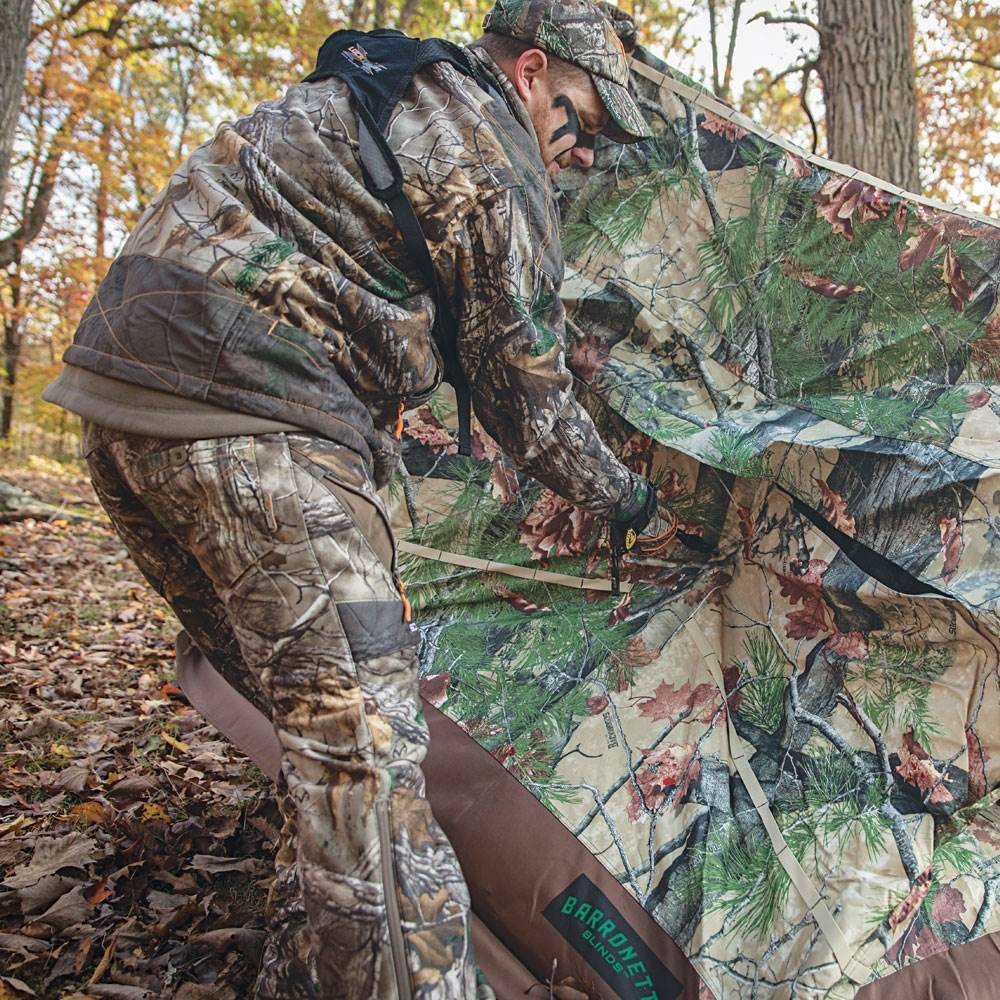 Barronett Blinds Ox 4 Backwoods Camo Pop Up Ground Hunting Blind (2 Pack) - Image 4