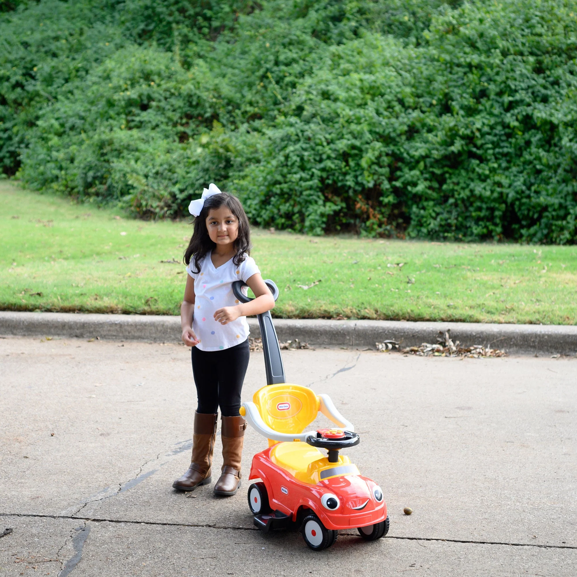 Best Ride On Cars Baby 3 in 1 Little Tikes Push Car Stroller Ride On Toy, Red - Image 8