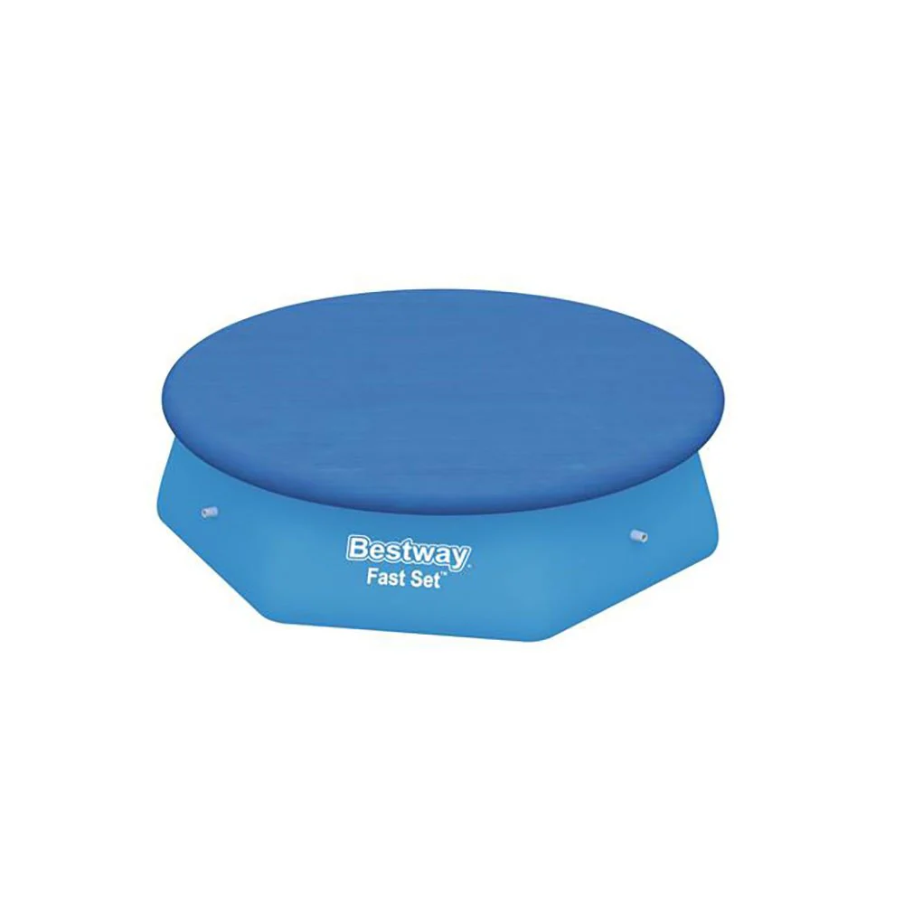 Bestway Flowclear Fast Set 8' Swimming Pool Cover for Above Ground Pools, 2 Pack - Image 3