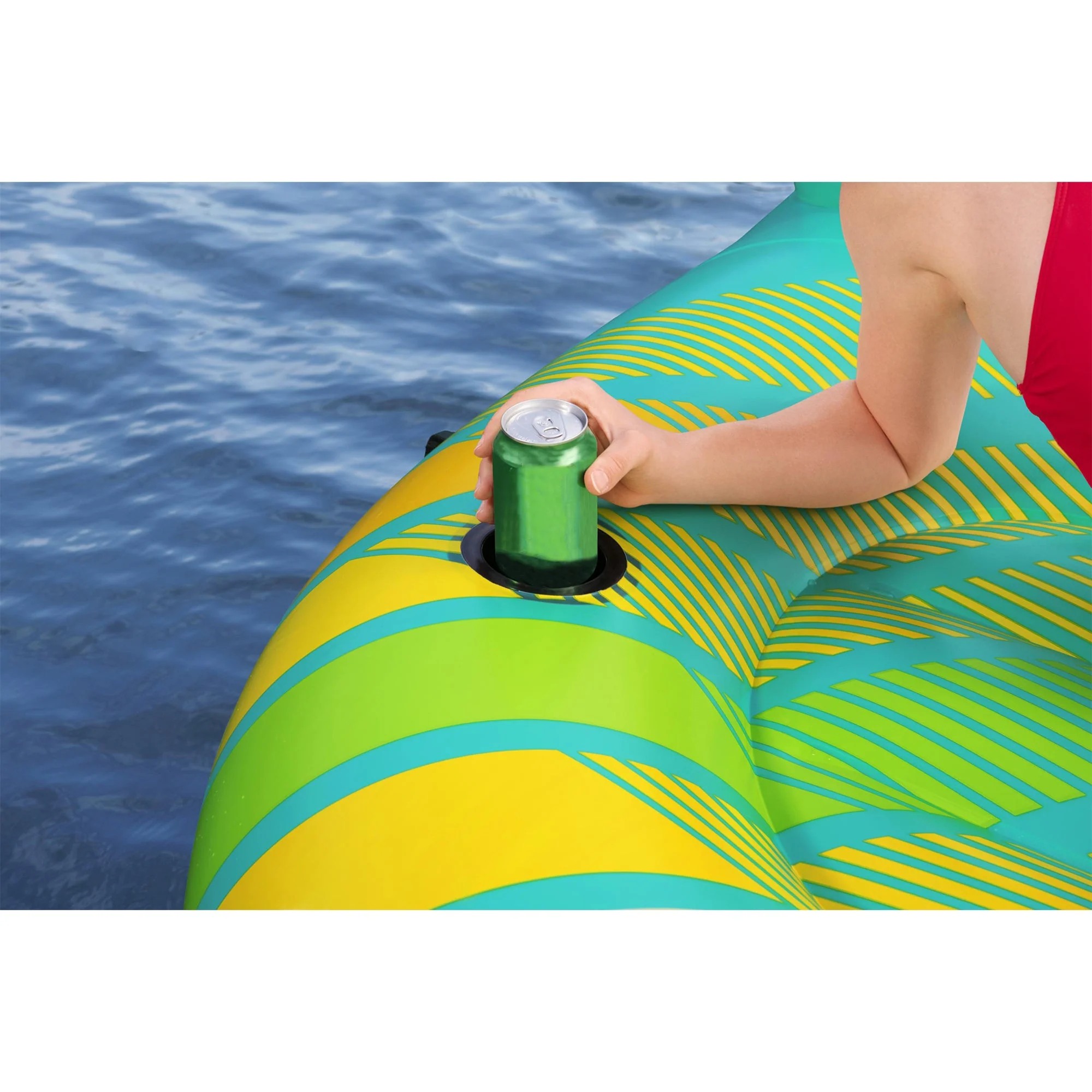 Bestway Hydro-Force Sunny Lounger 5 Person Inflatable Island Floating Water Raft - Image 4