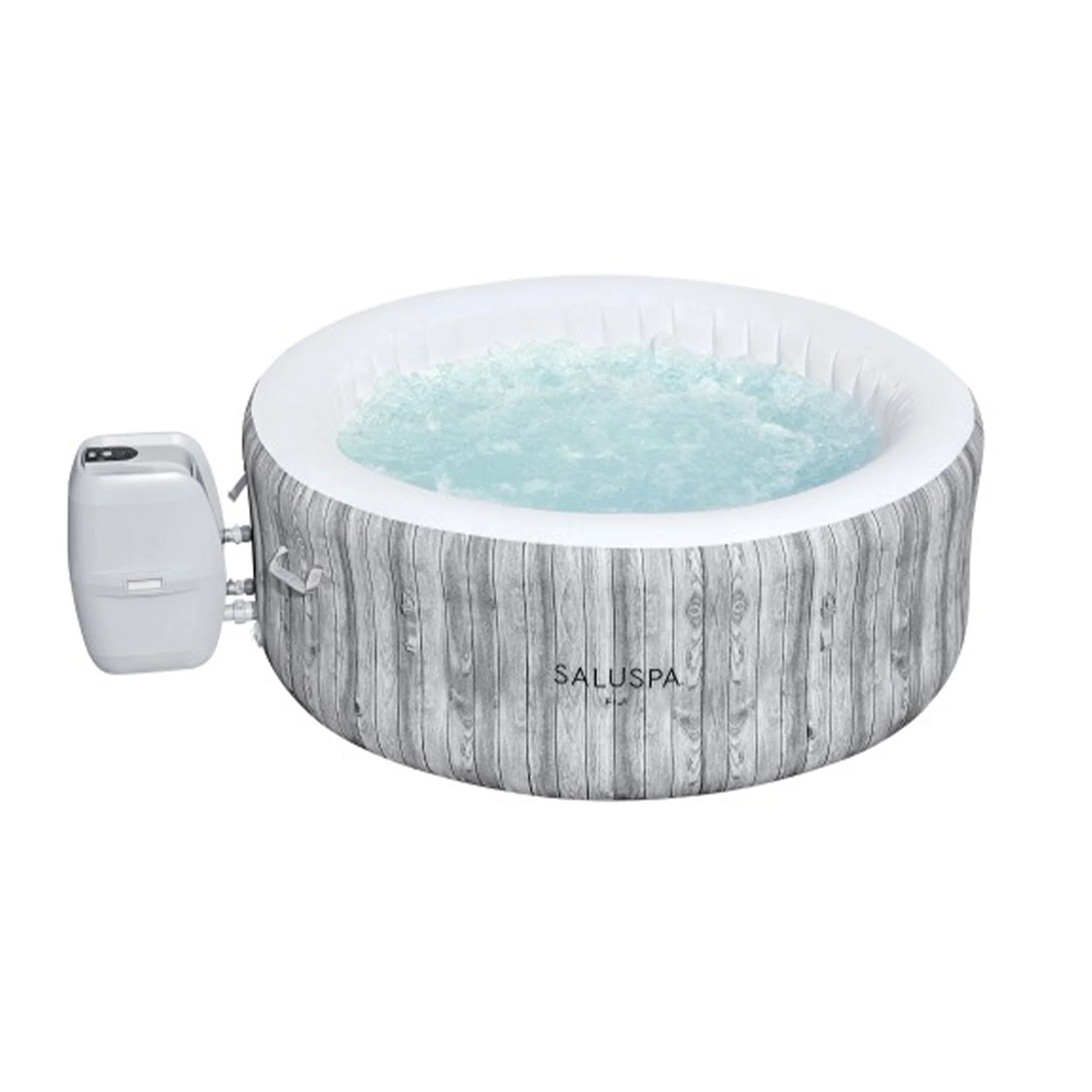 Bestway SaluSpa Fiji Hot Tub w/Set of 2 Pool Spa Seat & 2 Headrest Pillows, Gray - Image 10