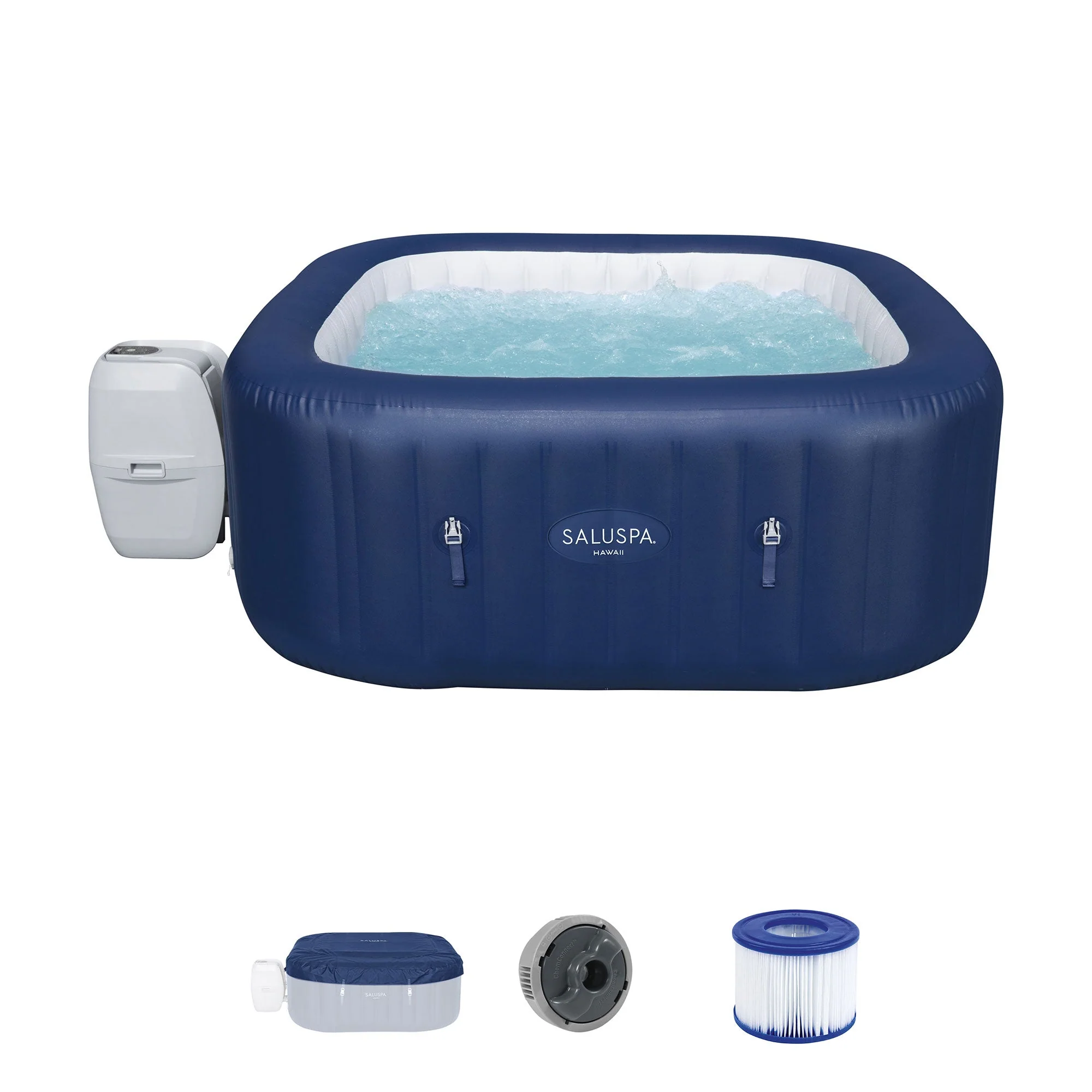 Bestway SaluSpa Hawaii AirJet Hot Tub + Bestway SaluSpa Underwater Non Slip Pool - Image 2