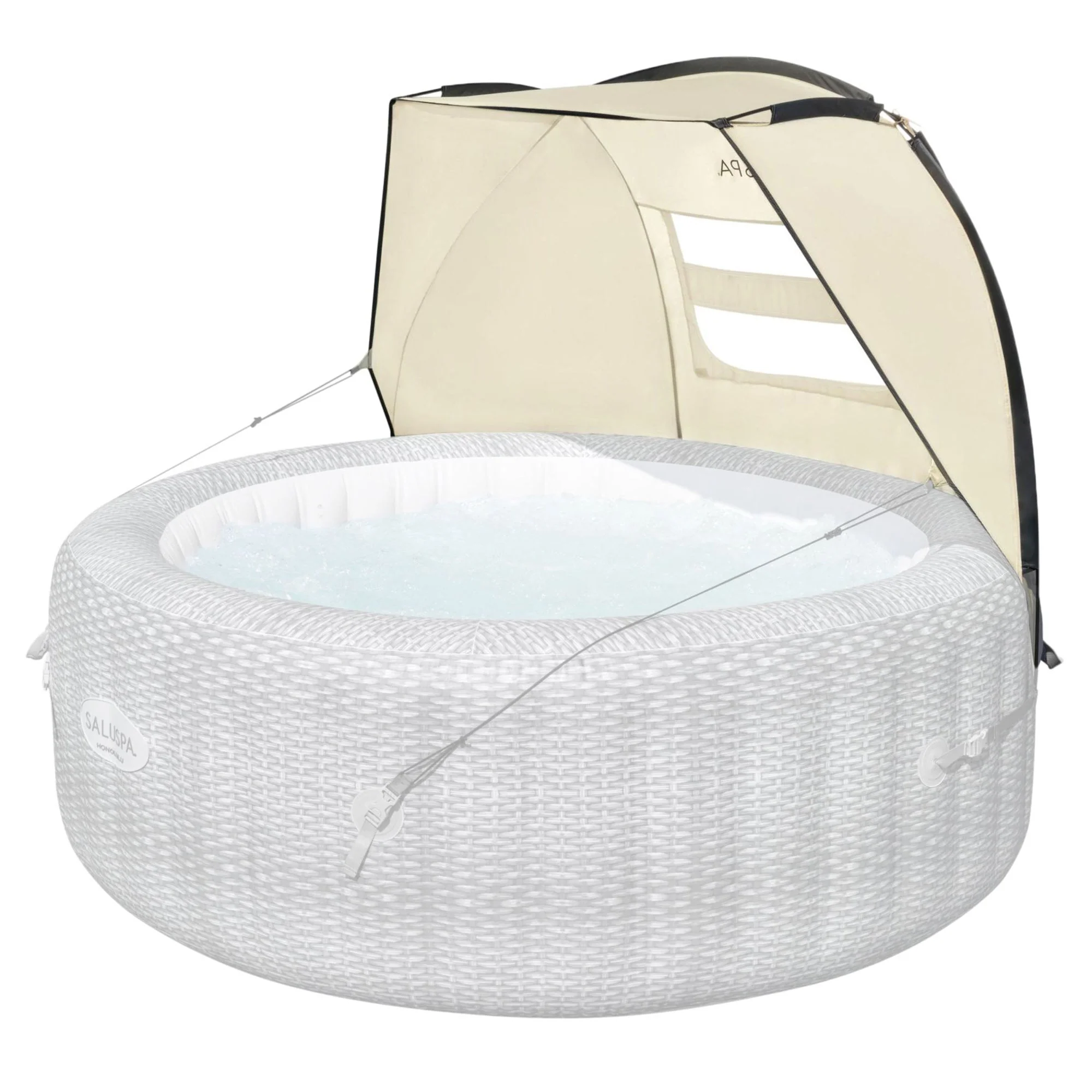 Bestway SaluSpa Sun Shade Canopy w/ Honolulu SaluSpa Inflatable Outdoor Hot Tub - Image 8