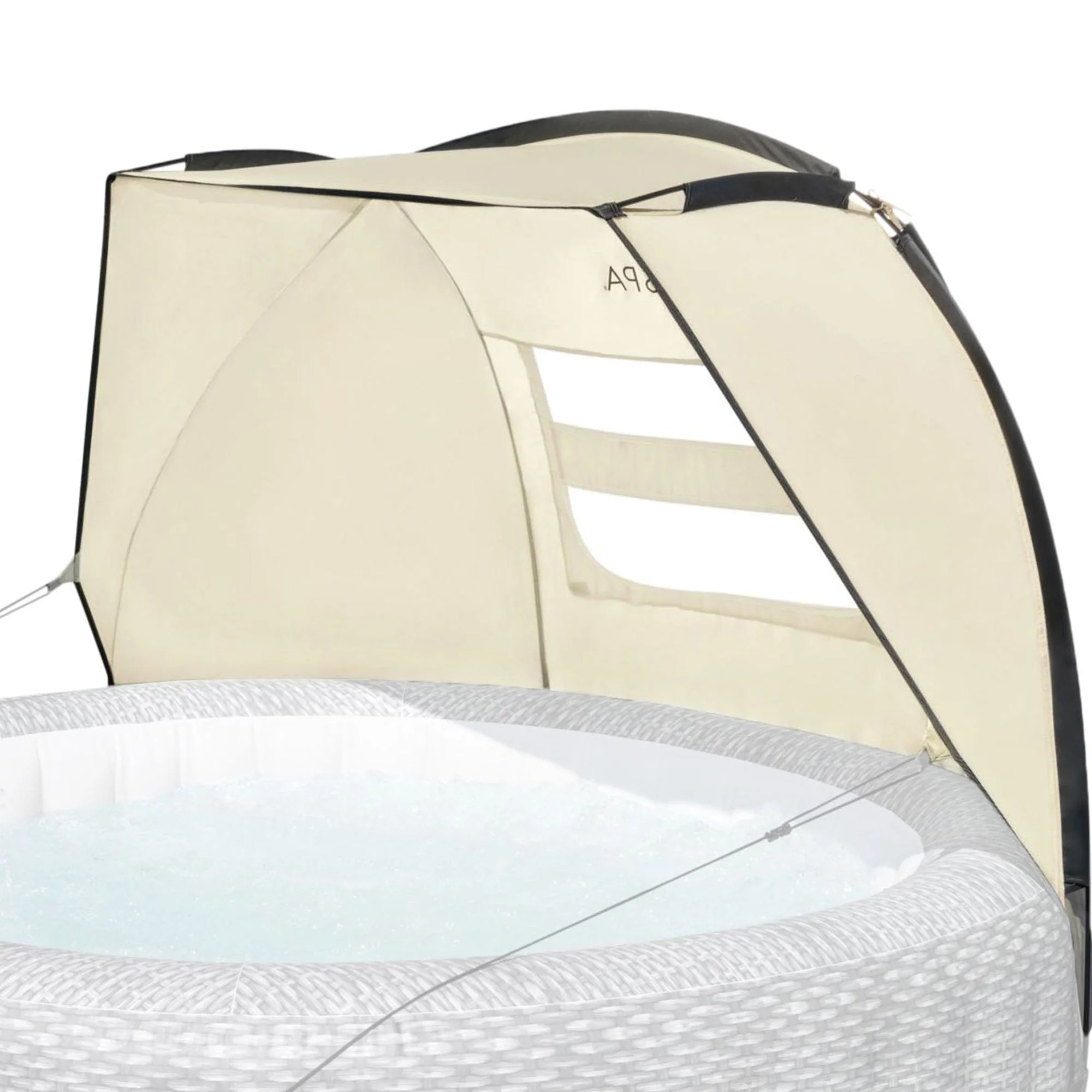Bestway SaluSpa Sun Shade Canopy w/ Santorini SaluSpa Inflatable Outdoor Hot Tub - Image 5