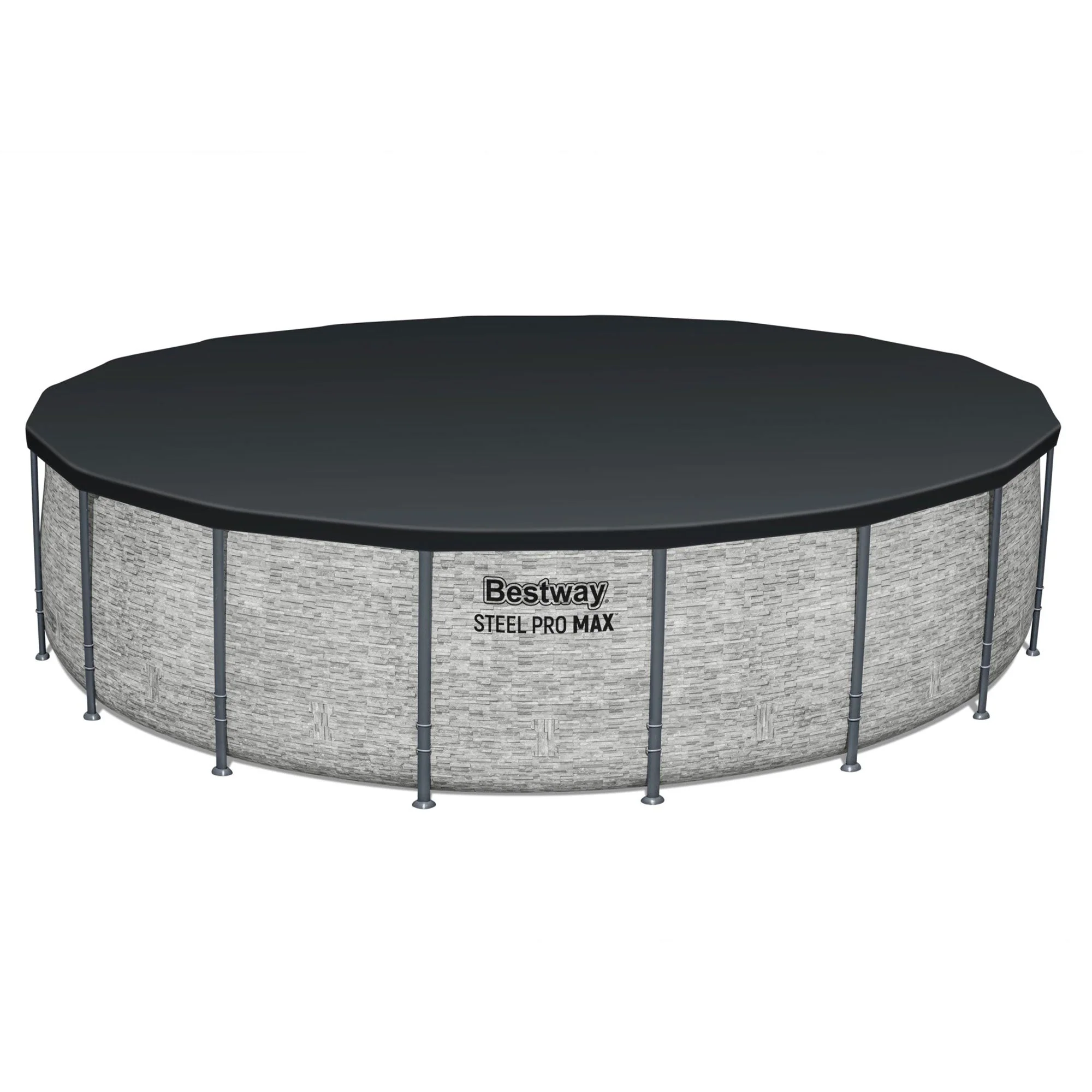 Bestway Steel Pro MAX 18'x48" Round Above Ground Swimming Pool with Pump & Cover - Image 11