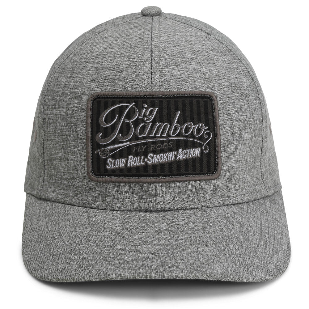 Big Bamboo Fly Rod Heathered 6-Panel Fly Fishing Patch Cap - Image 2