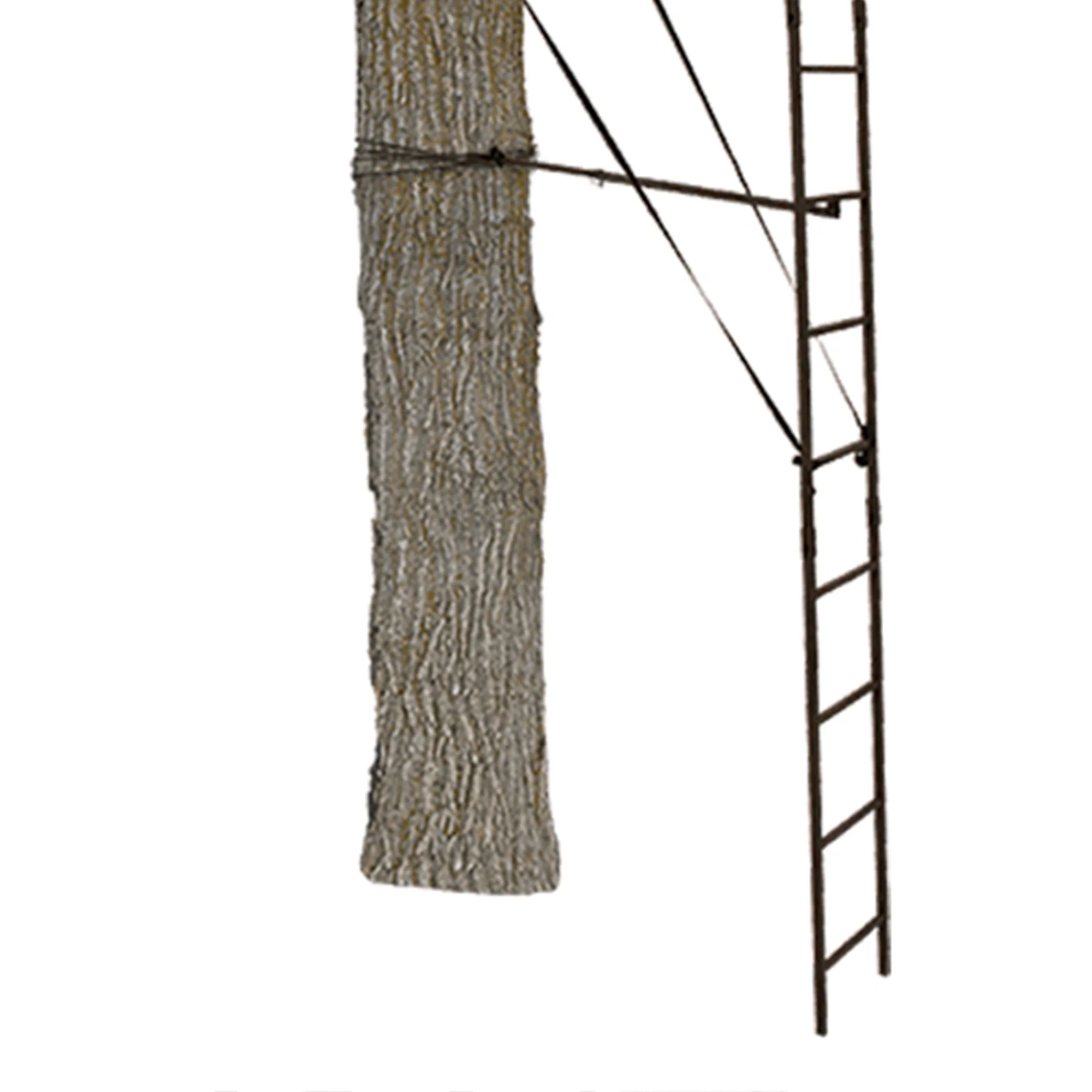 Big Game Warrior DXT 17 Foot 1 Person Deer Hunting Ladder Climbing Tree Stand - Image 11