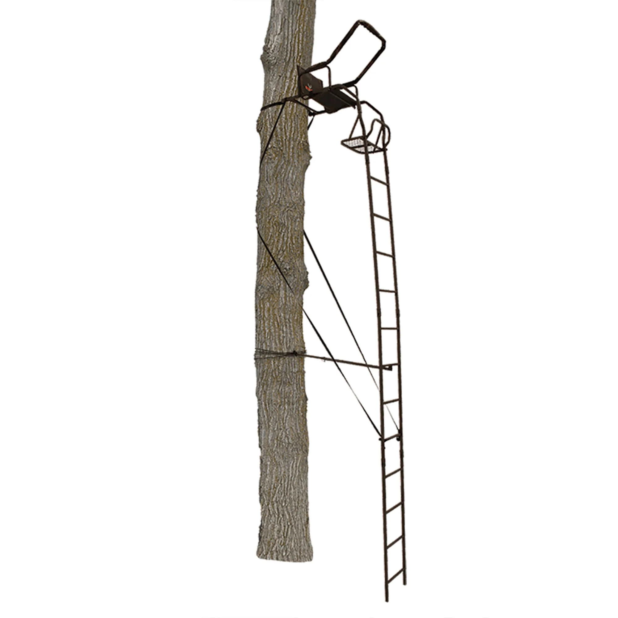 Big Game Warrior DXT 17 Foot 1 Person Deer Hunting Ladder Climbing Tree Stand - Image 7