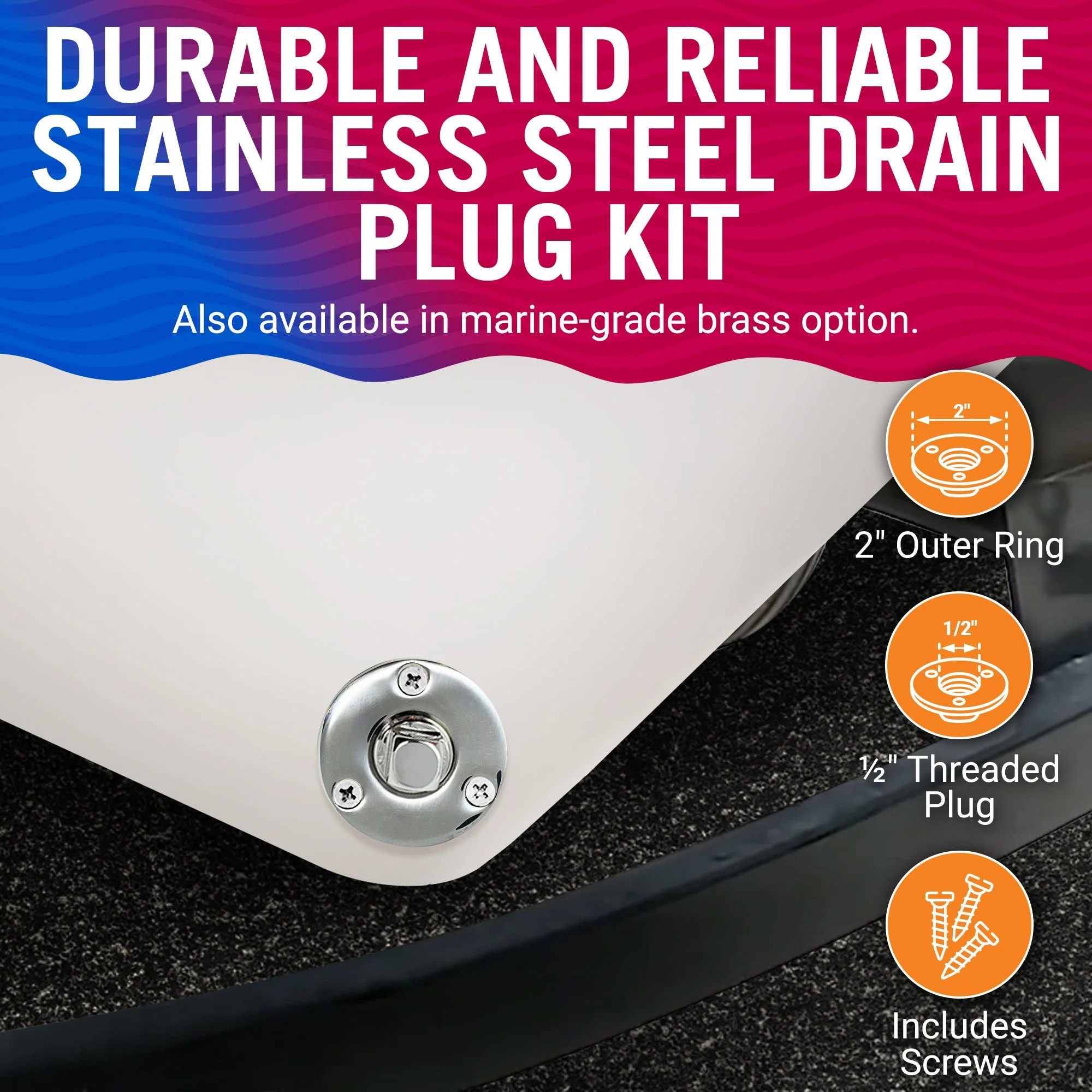 Boat Drain Plug Kit - Image 5