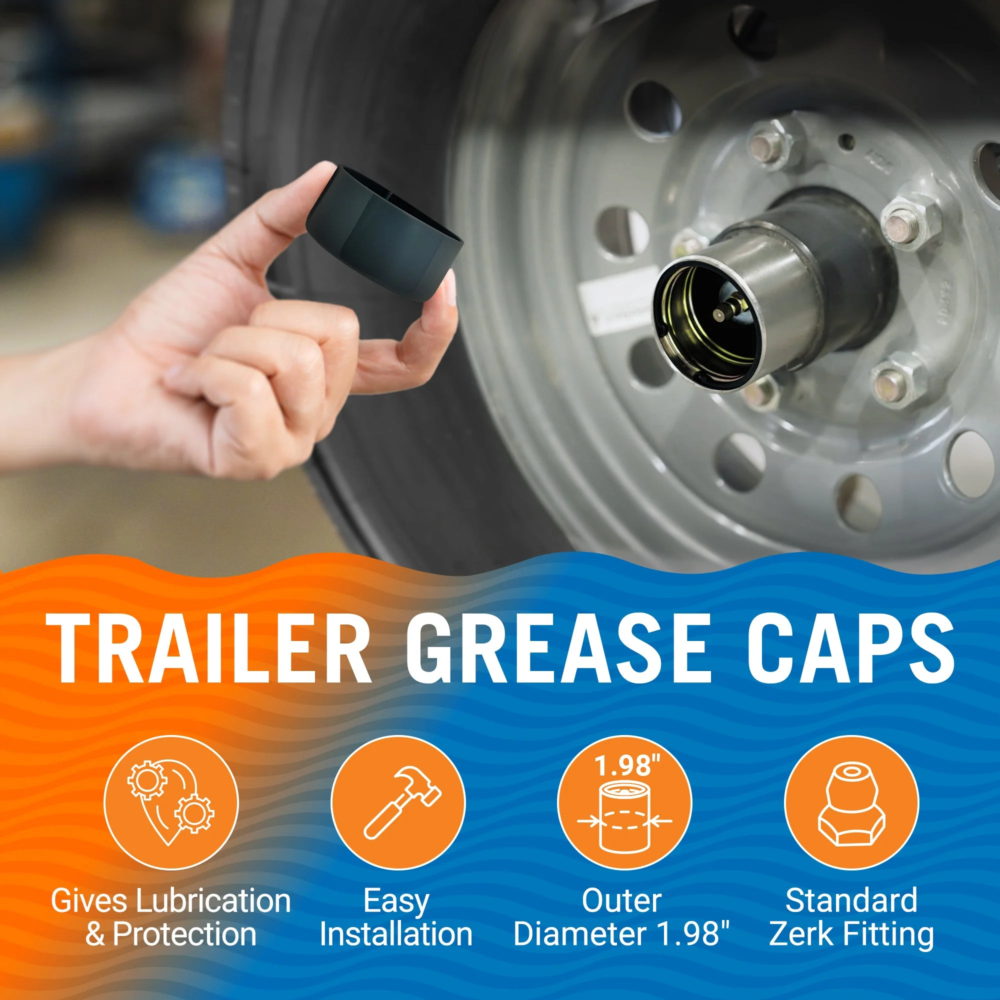 Boat Trailer Grease Caps - Image 2