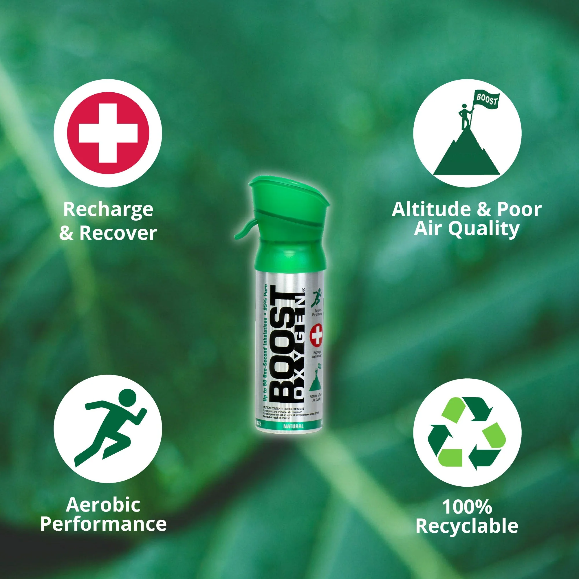Boost Oxygen Pocket Size 3 Liter Respiratory Support Canister, Natural (12 Pack) - Image 3