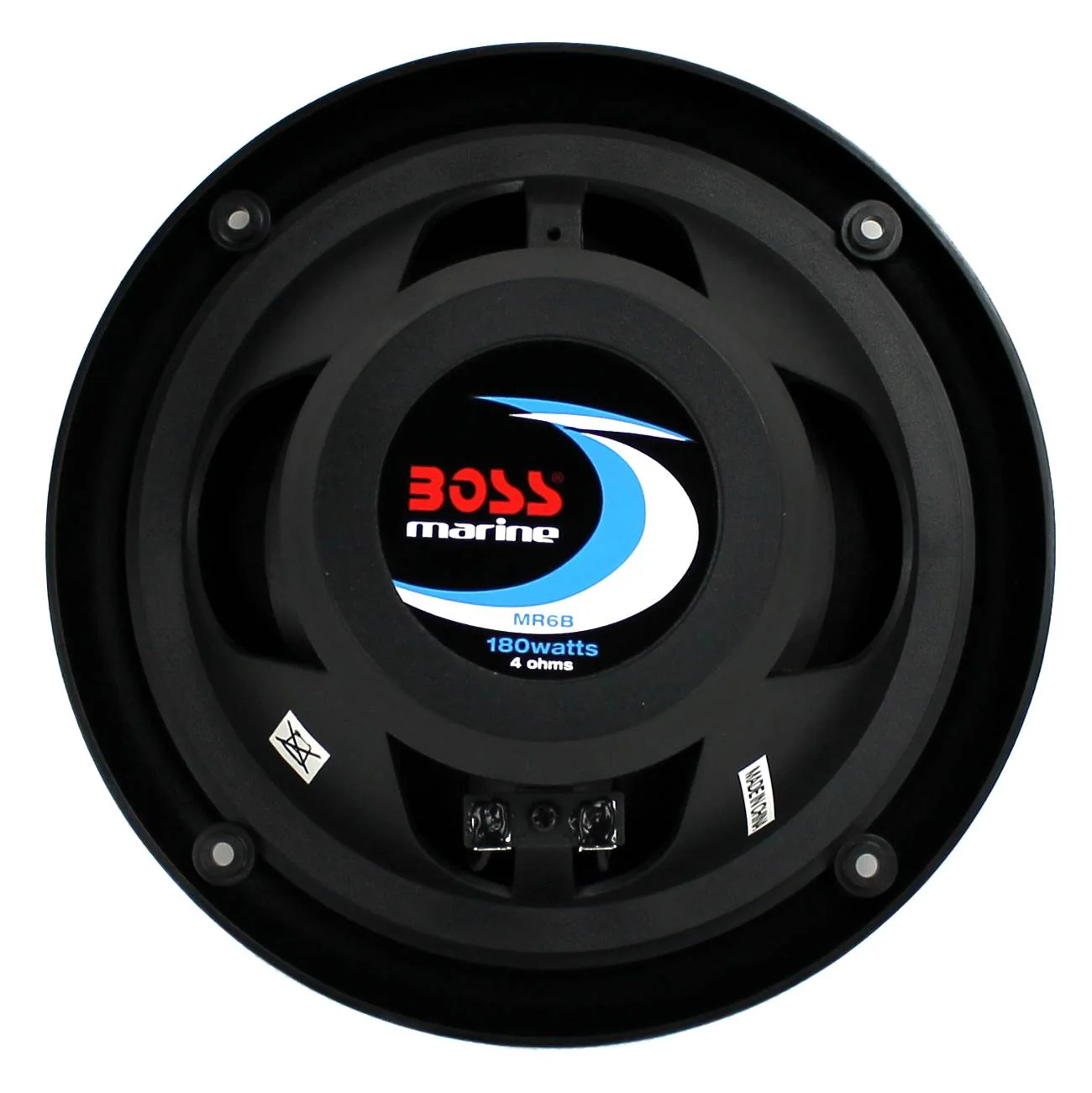 BOSS Audio MR6B 6.5" 180W Dual Cone Marine Full Range Speakers, Black, 1 Pair - Image 6