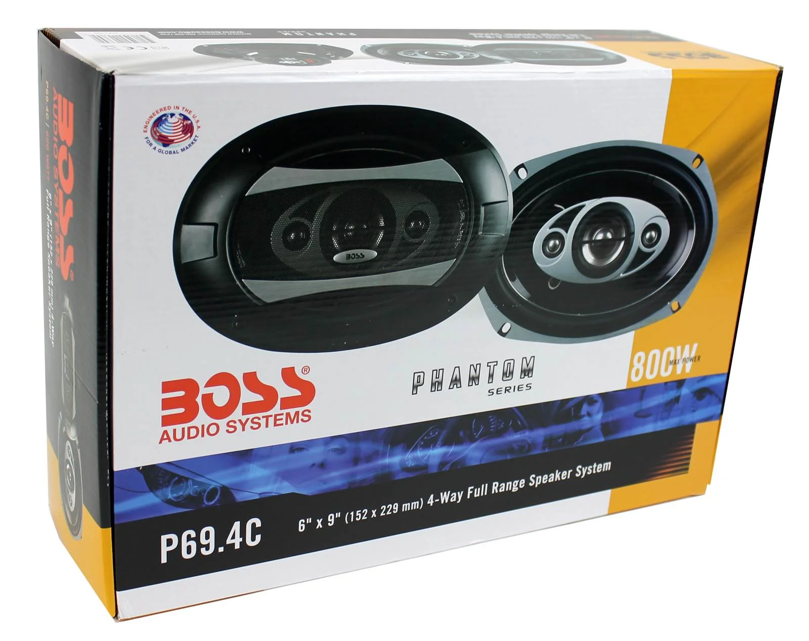 BOSS AUDIO P694C 6x9" 4-Way 800W Car Coaxial Stereo Speakers P69.4C 4 Ohm - Image 9