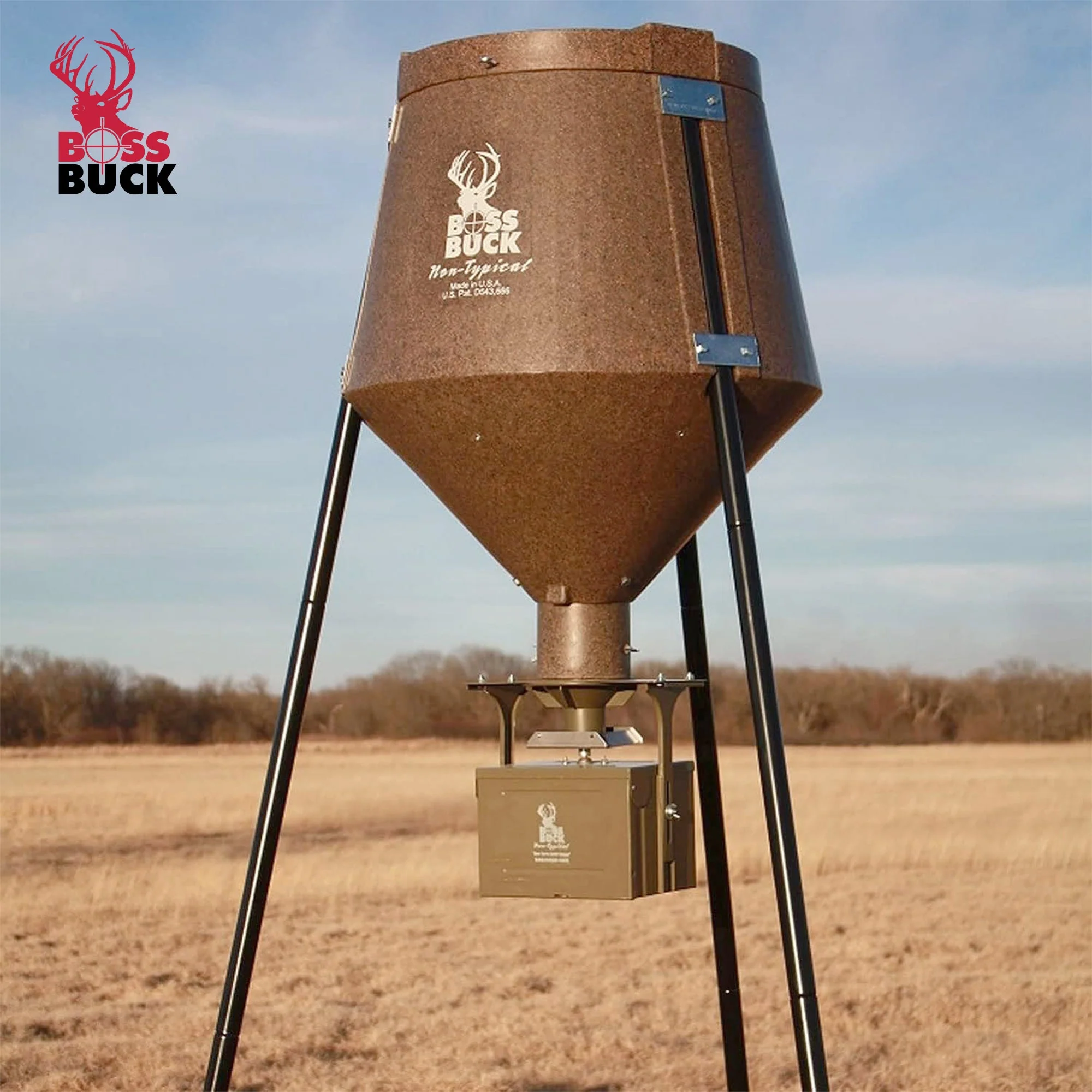 Boss Buck BB-1.5BB 12V High Torque Motor Hunting Game Feeder Kit w/ Timer Holder - Image 4