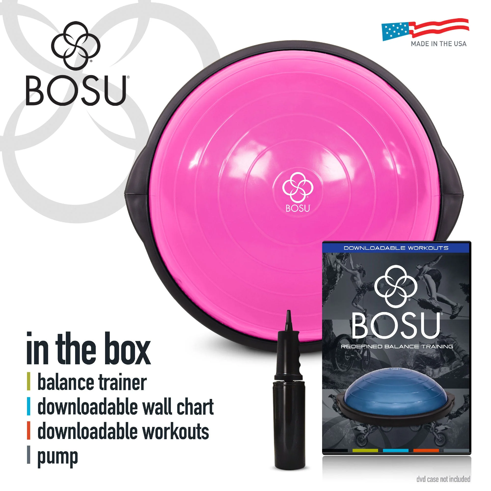 BOSU Sport Travel Size Balance Trainer 20 Inch Stability Ball Balance Board - Image 4