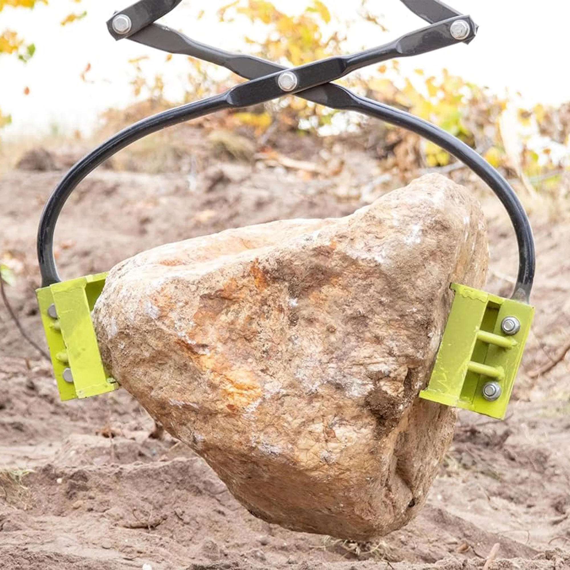 Boulder Tuff Powder Coated Metal 3,000 Pound High Capacity Rock Boulder Tongs - Image 5
