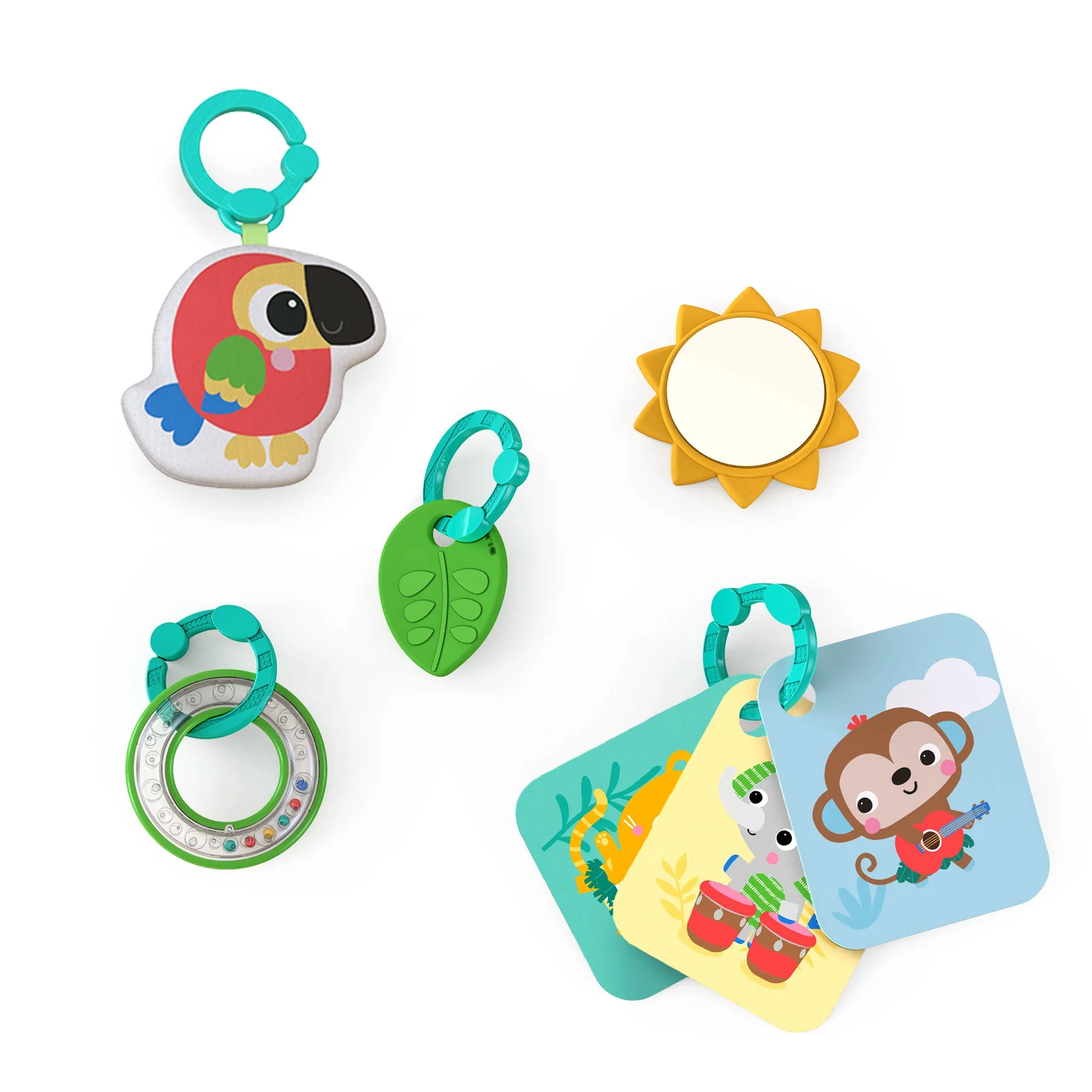 Bright Starts 4 in 1 Groovin Kicks Piano and Drum Baby Play Gym, Tropical Safari - Image 12