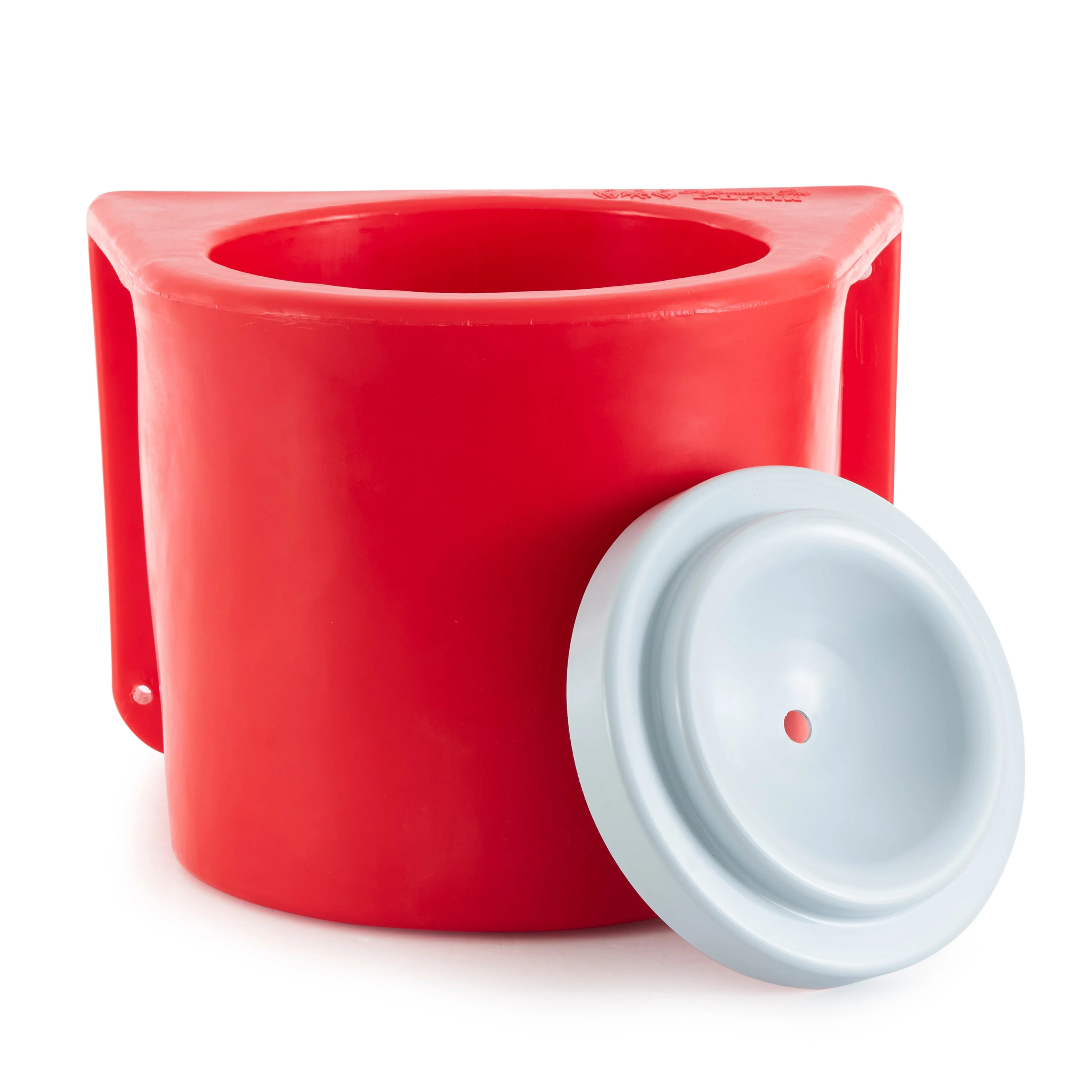 Brower MBH5RLB Insulated Horse Feed/Water 5 Gallon Bucket Holder with Cover, Red - Image 4