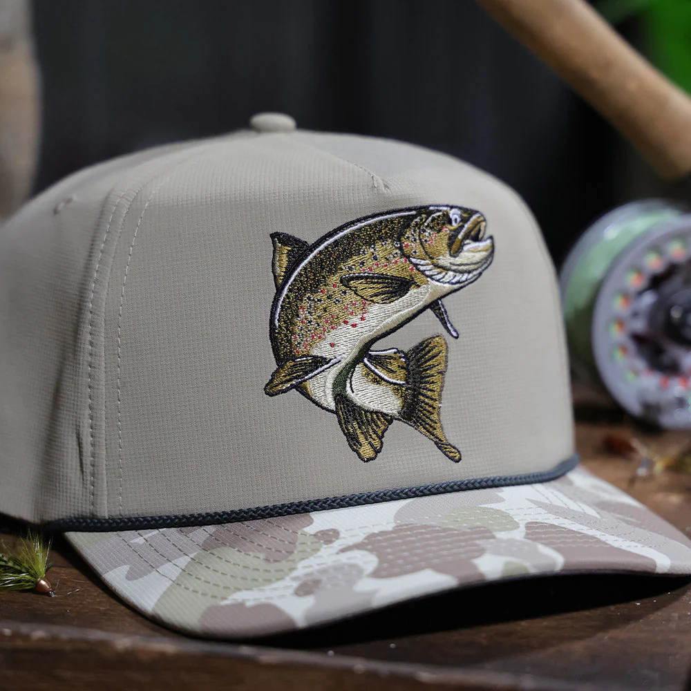 Brown Trout Rope Cap Fly Fishing 5-Panel - Image 7