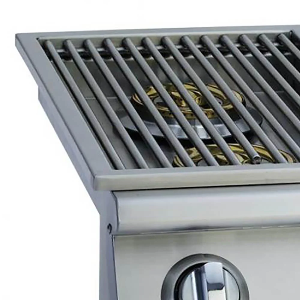Bull Outdoor Products Stainless Steel 22,000 BTUs Slide-In Double Side Burner - Image 2
