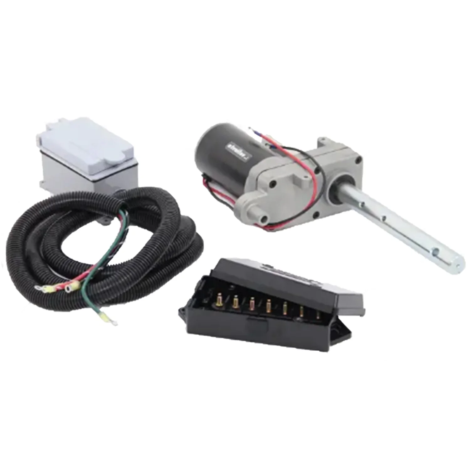 Bulldog 12000 Pound Trailer Jack Steel Electric Lift Power Drive Kit, Black - Image 2