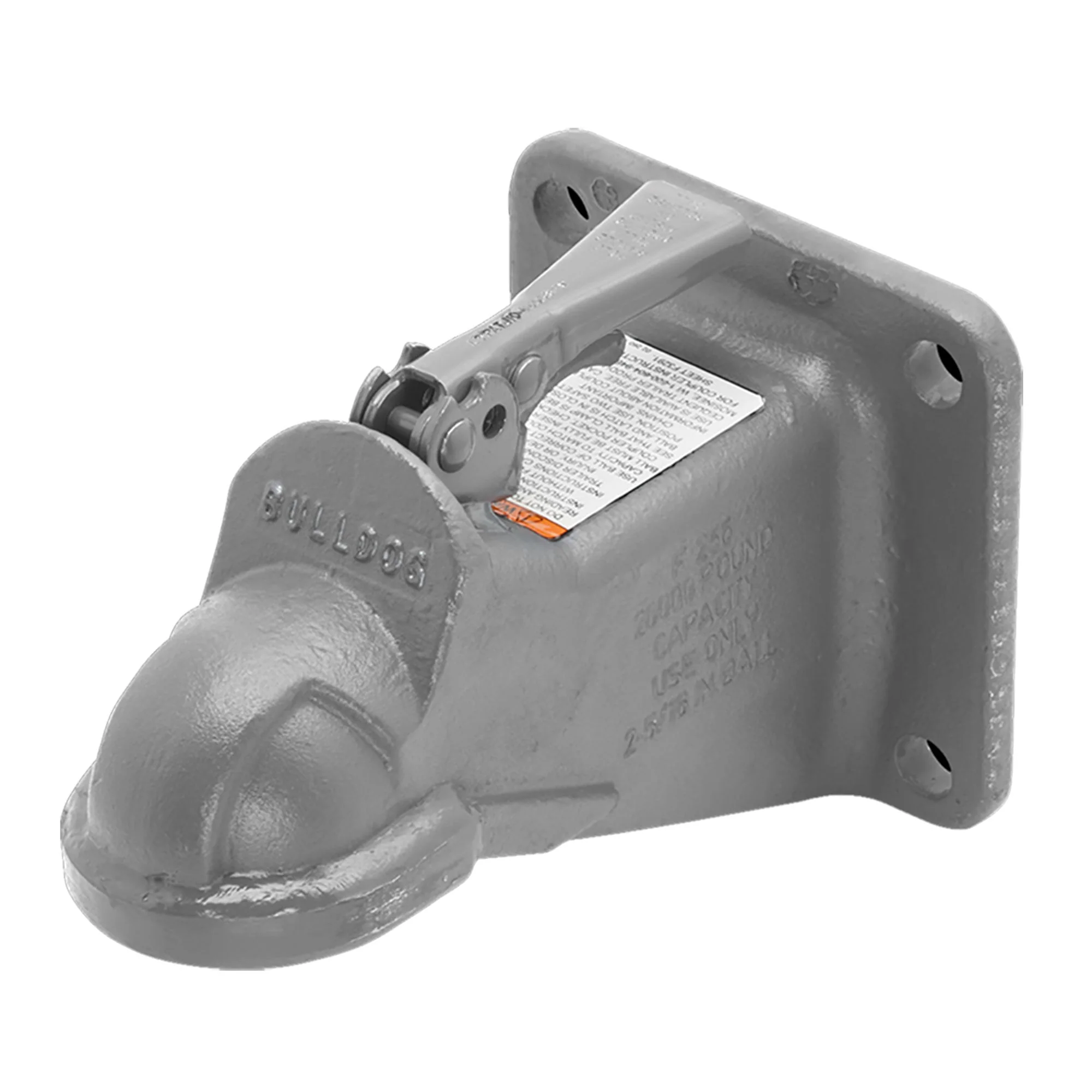 Bulldog 4420000317 Class V Cast Primed 20,000Lb Flat Mount Trailer Coupler Plate