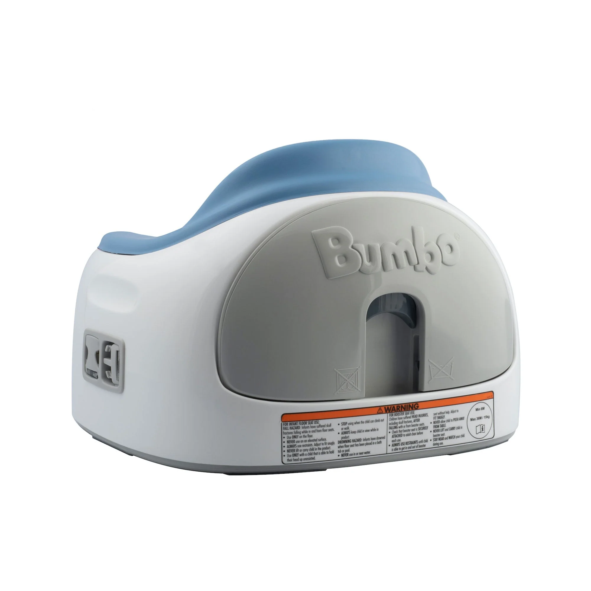 Bumbo Baby Toddler Adjustable 3-in-1 Booster Seat/High Chair & Tray, Powder Blue - Image 12