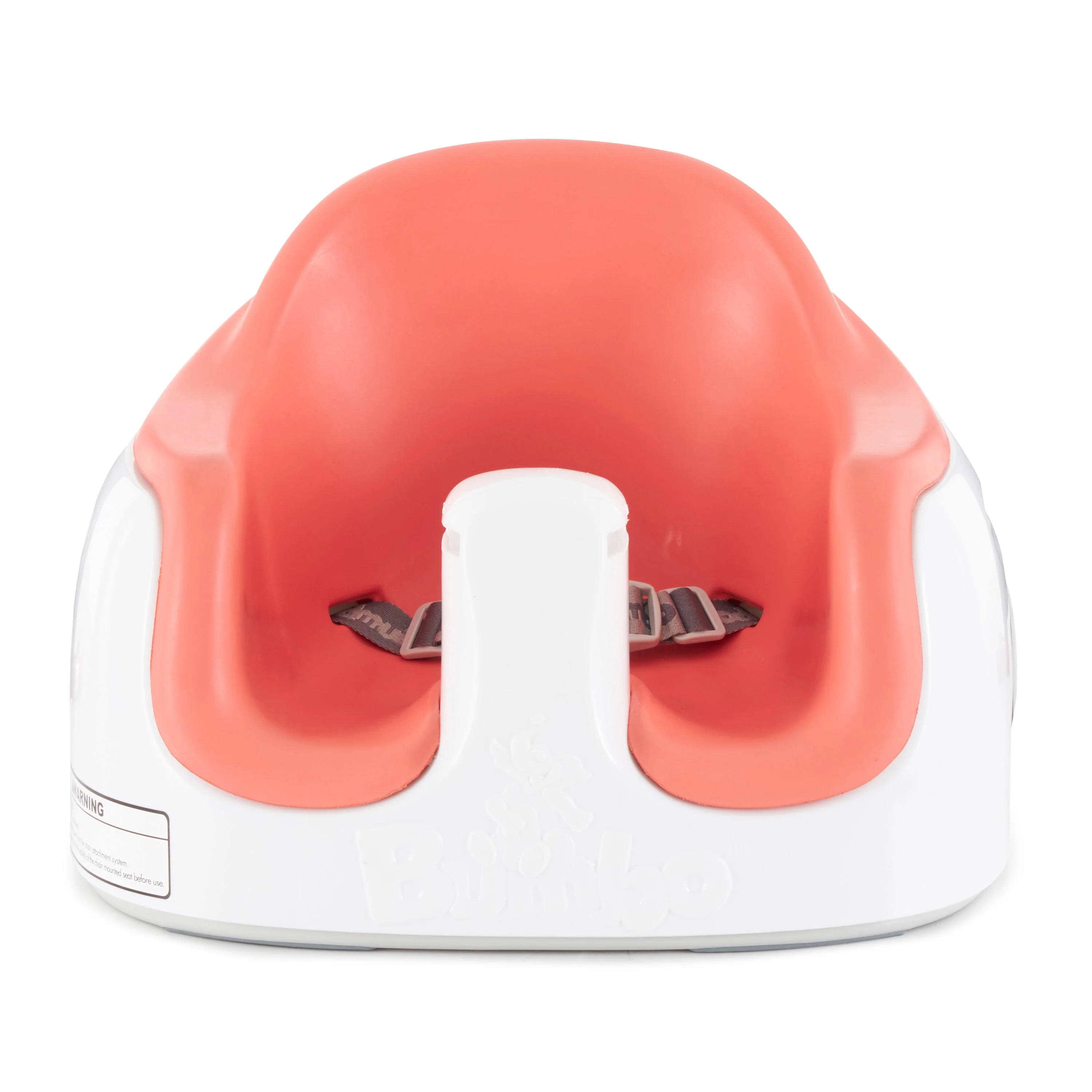 Bumbo Baby Toddler Soft Foam Multi Seat with Tray and Buckle Straps, Coral - Image 2