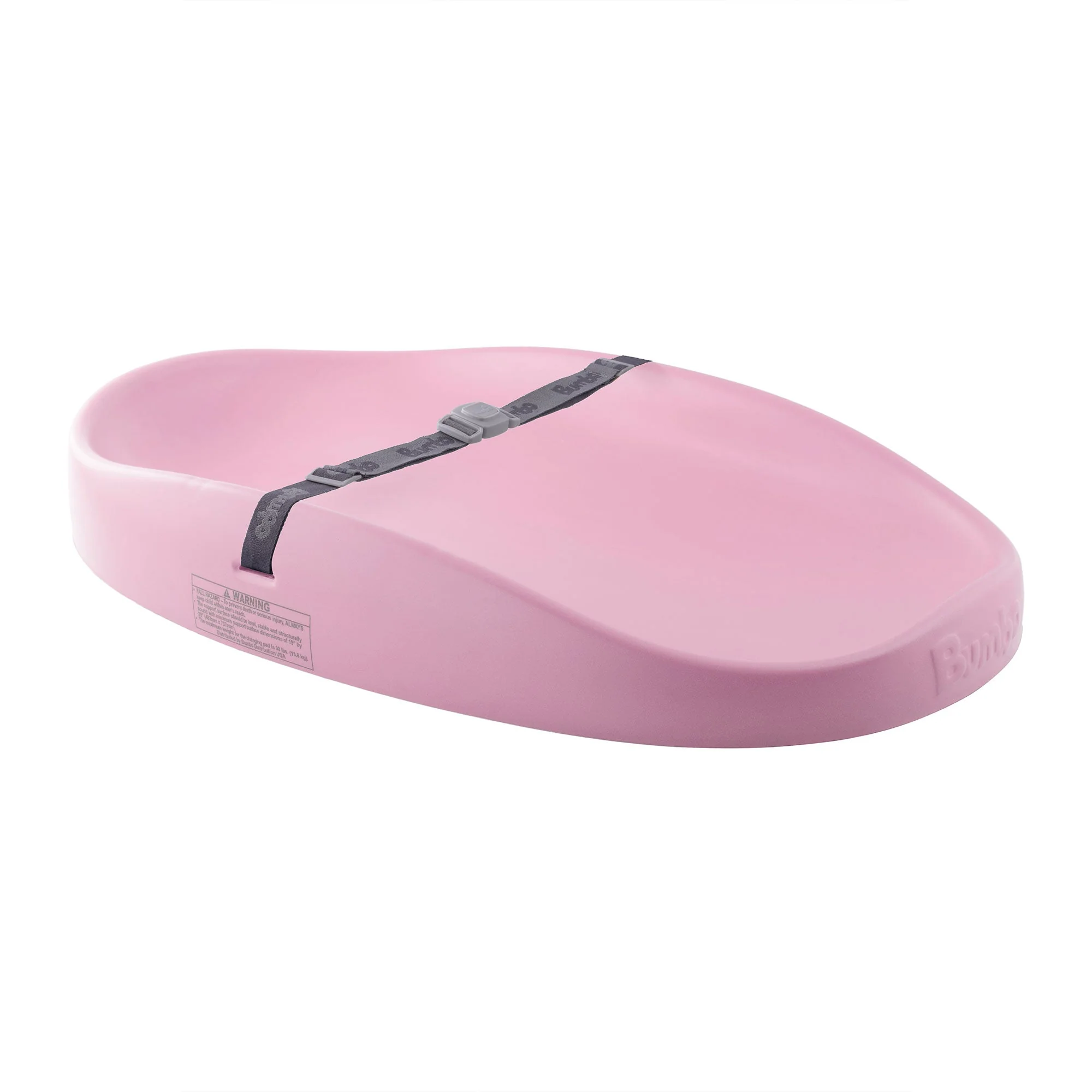 Bumbo Diaper Changing Pad, Ergonomic Baby Changing Mat with Safety Belt, Pink - Image 9