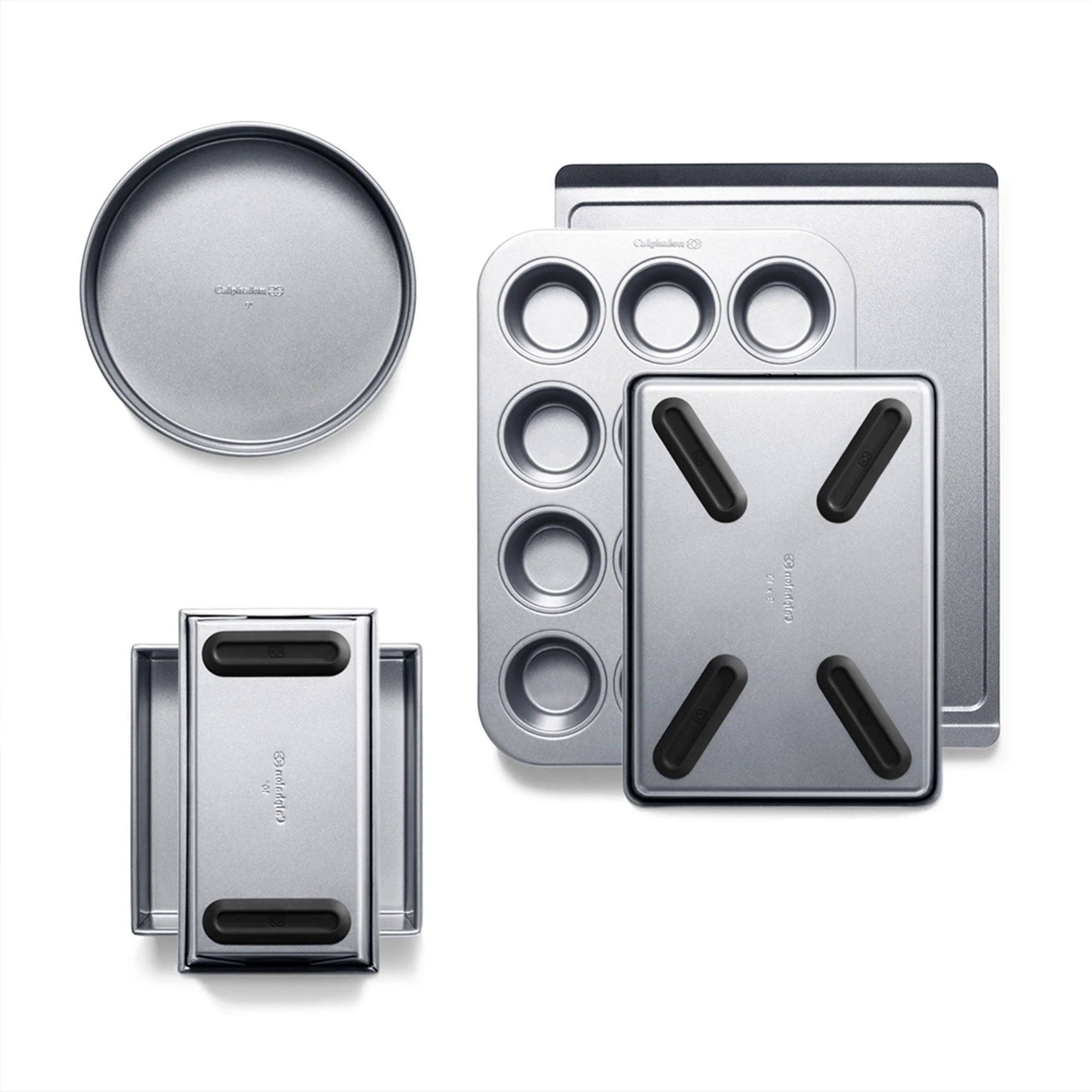 Calphalon 6 Piece Nonstick All Purpose Bakeware Set with Cookie Sheets, Silver - Image 2