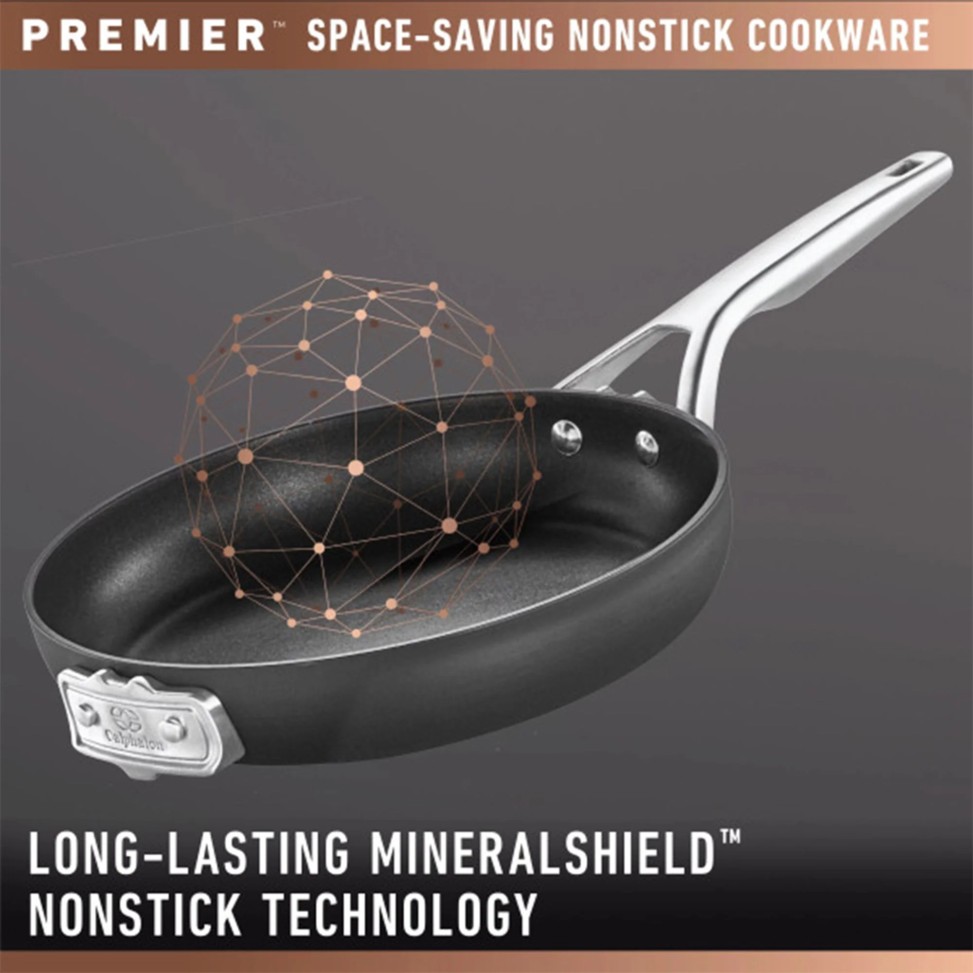 Calphalon Premier 11in Durable Hard-Anodized Oven Safe Nonstick Square Grill Pan - Image 4