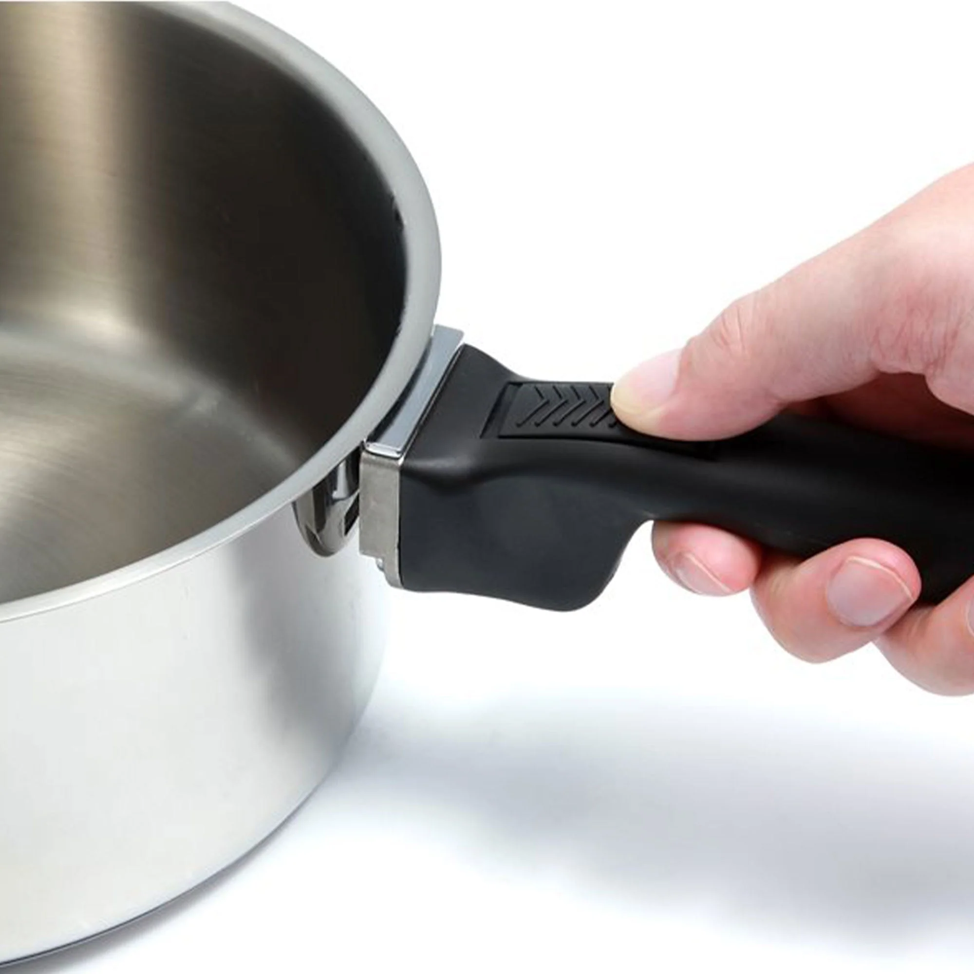 Camco 7 Piece Stainless Steel Cookware Nesting Pot Set w/Handle & Storage Strap - Image 7