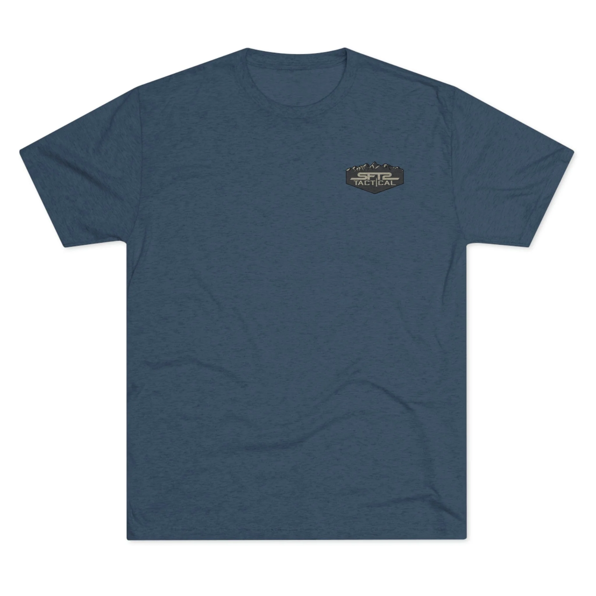 Camo Logo Mountain - Tri-Blend Crew Tee - Image 2